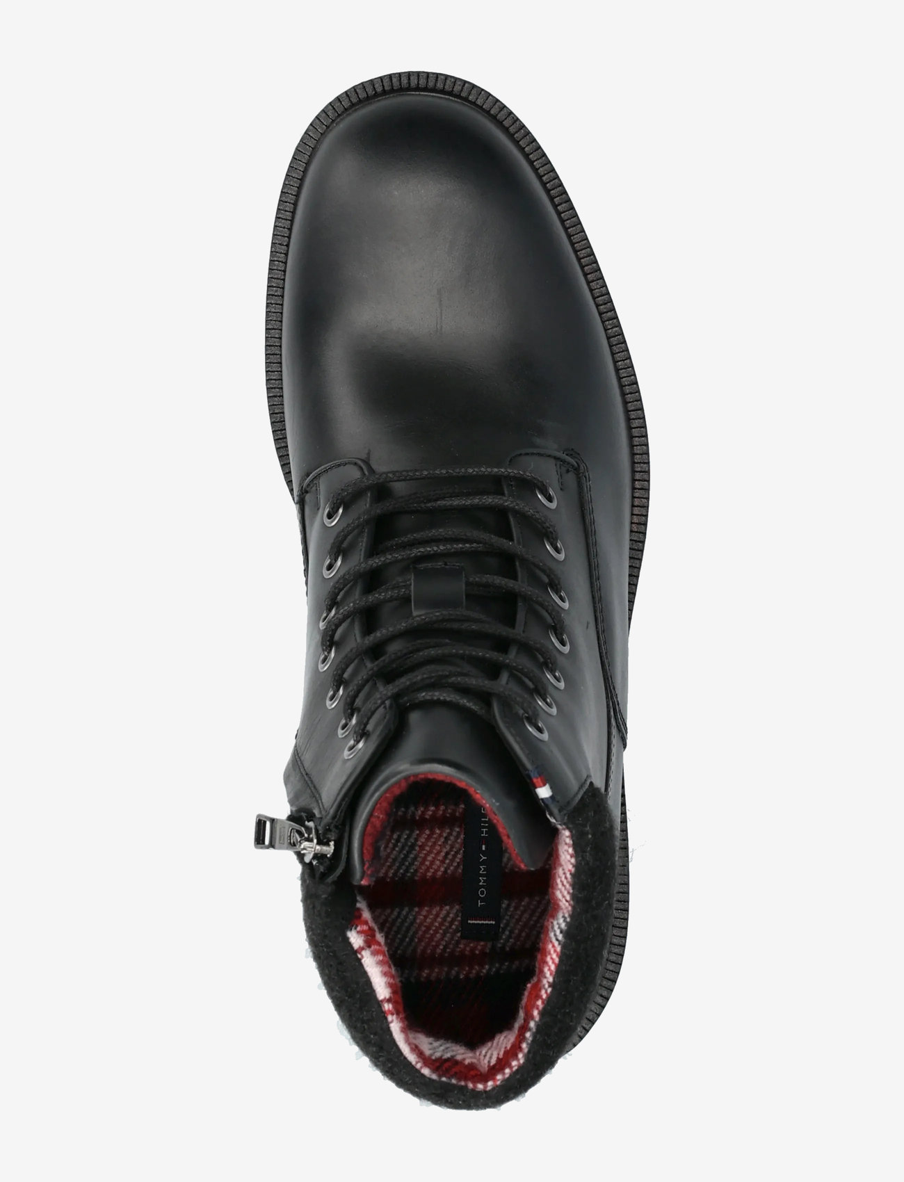 Tommy Hilfiger - CLEATED HILFIGER W LTH BOOT - buty zimowe - black - 3