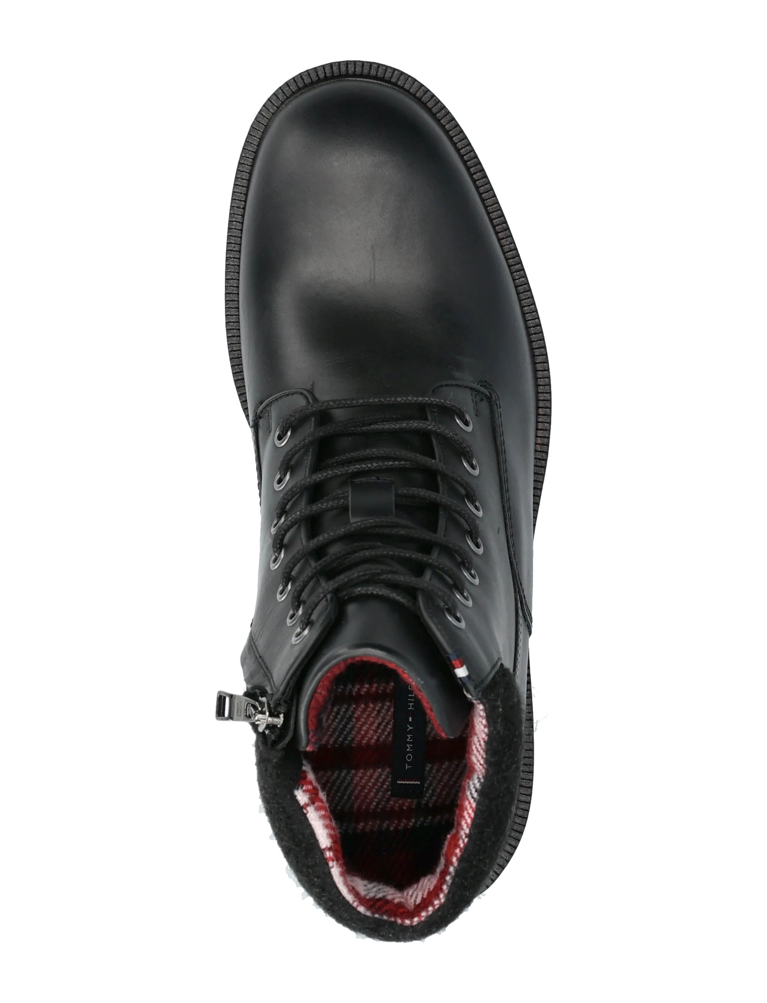 Tommy Hilfiger - CLEATED HILFIGER W LTH BOOT - vinterstøvler - black - 3