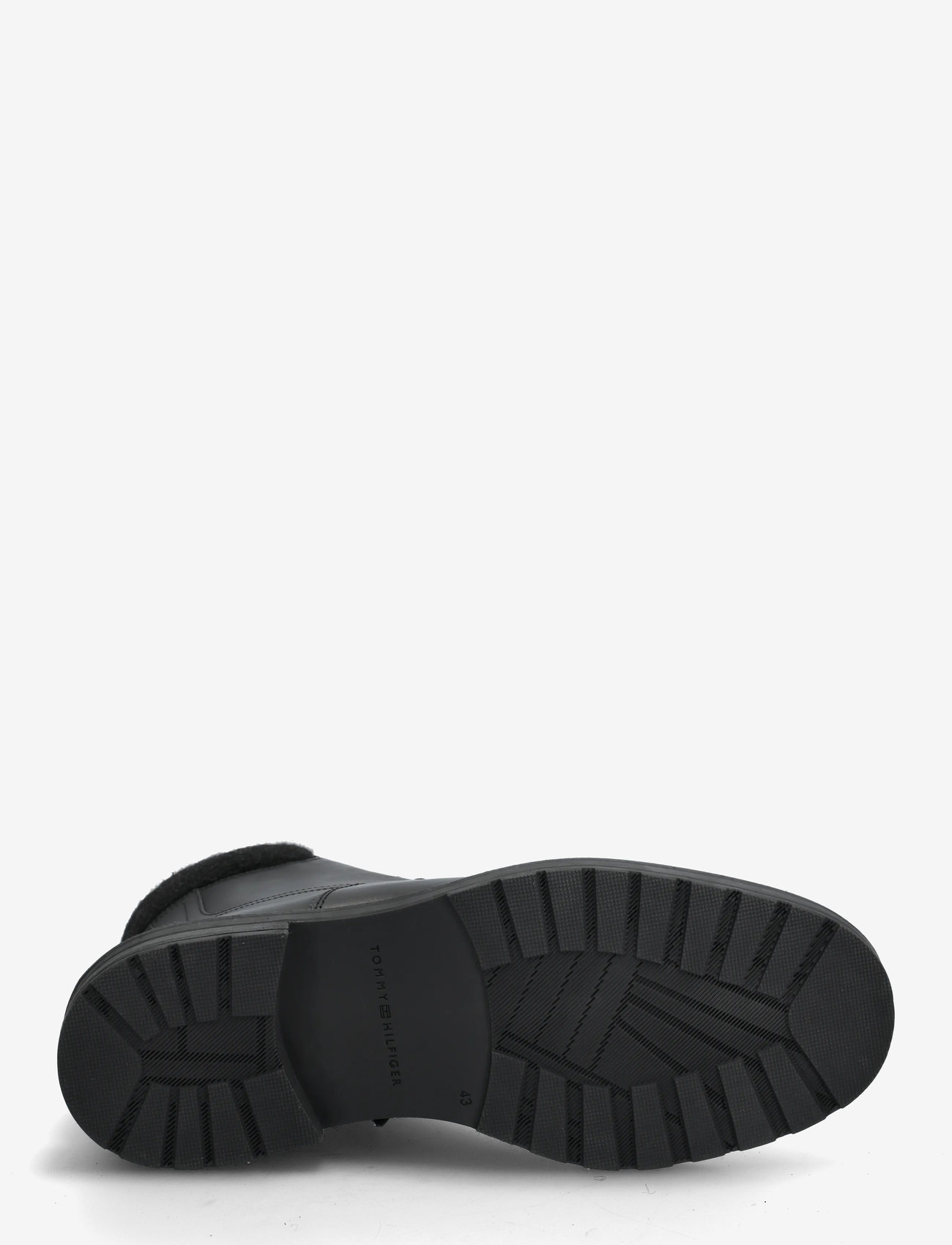Tommy Hilfiger - CLEATED HILFIGER W LTH BOOT - buty zimowe - black - 4