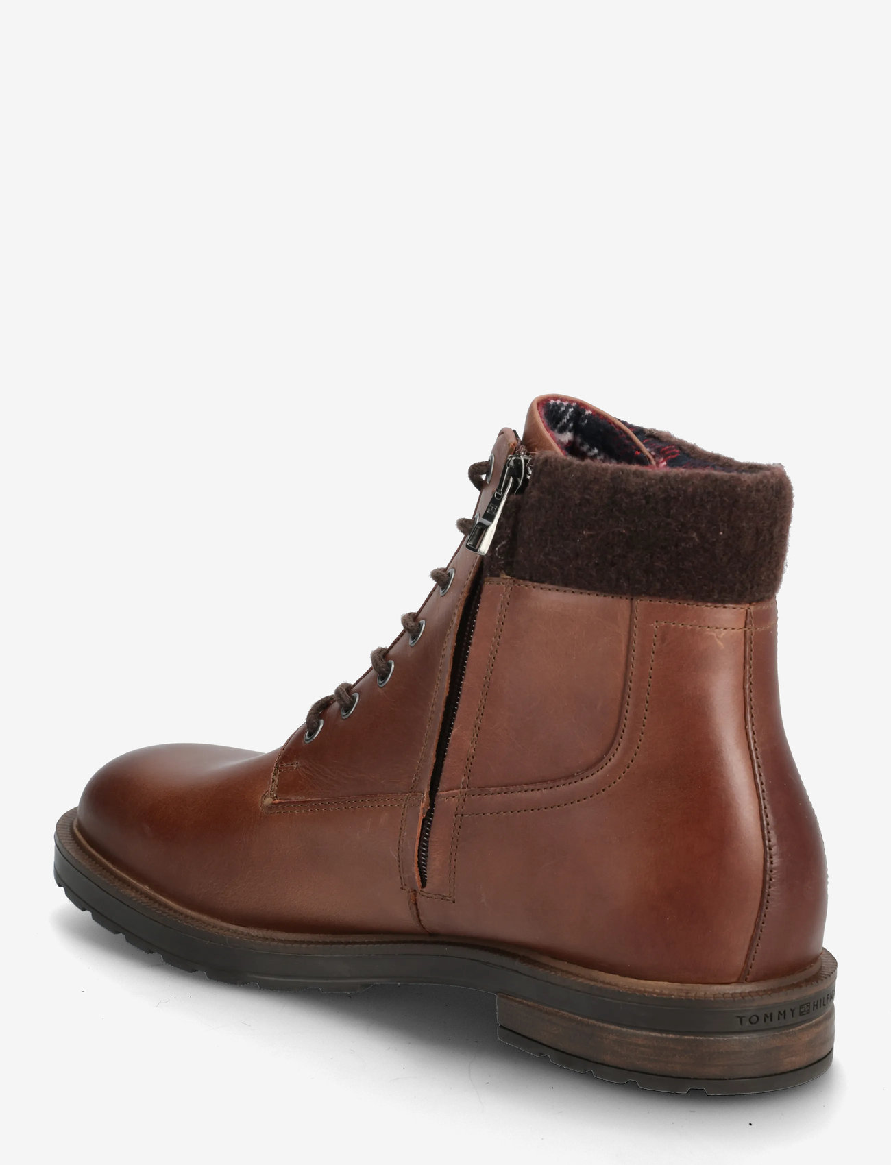 Tommy Hilfiger - CLEATED HILFIGER W LTH BOOT - winterstiefel - winter cognac - 2