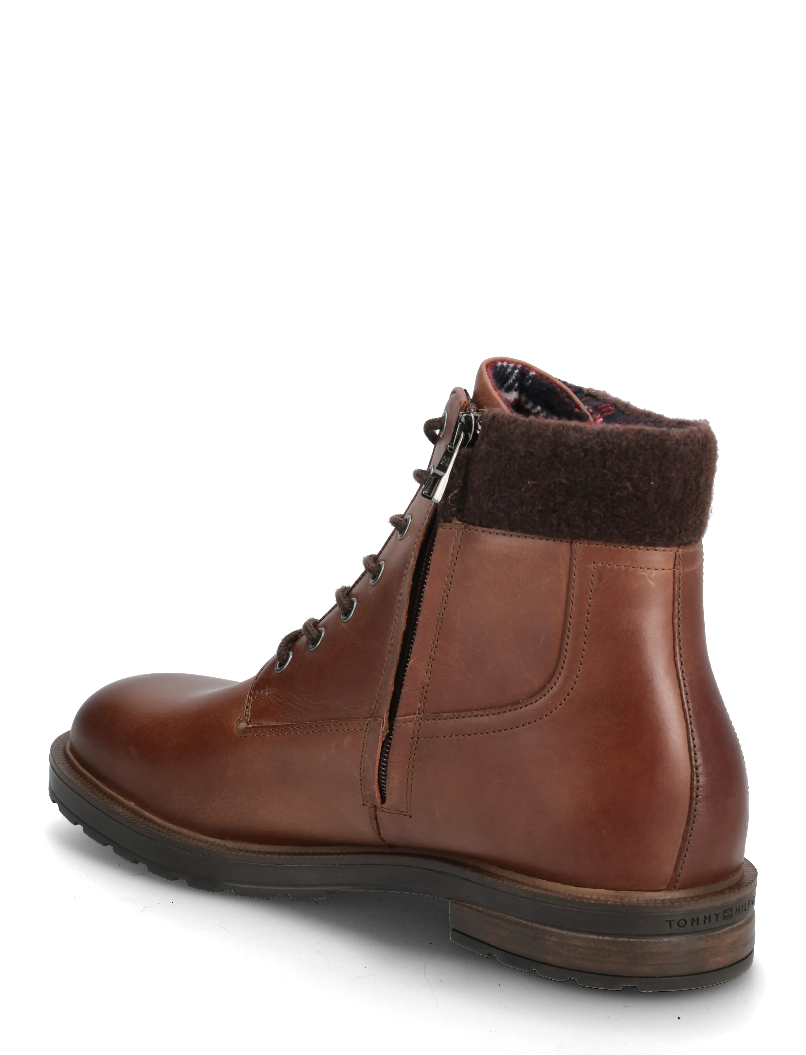 Tommy Hilfiger - CLEATED HILFIGER W LTH BOOT - vinterstøvler - winter cognac - 2