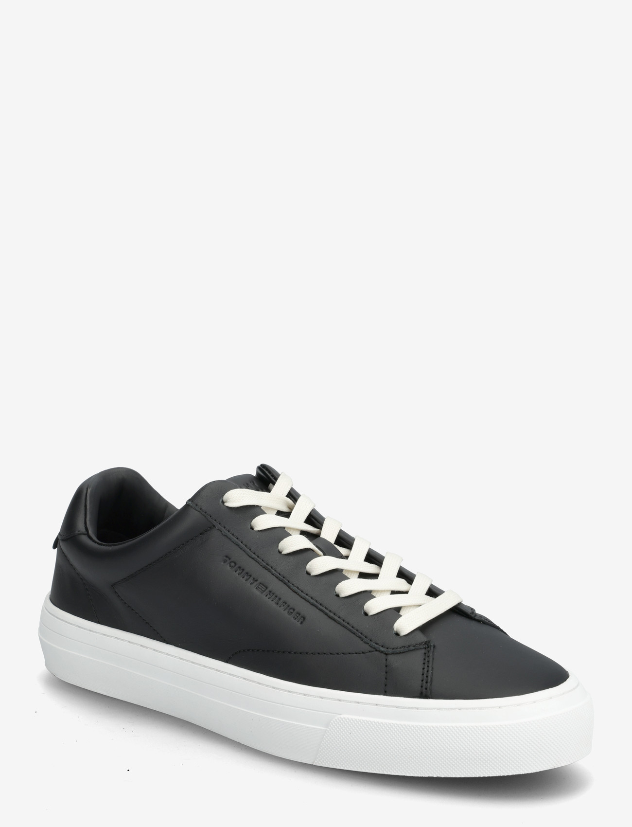 Tommy Hilfiger - PREMIUM DRESS CUPSOLE LTH - lave sneakers - black - 0