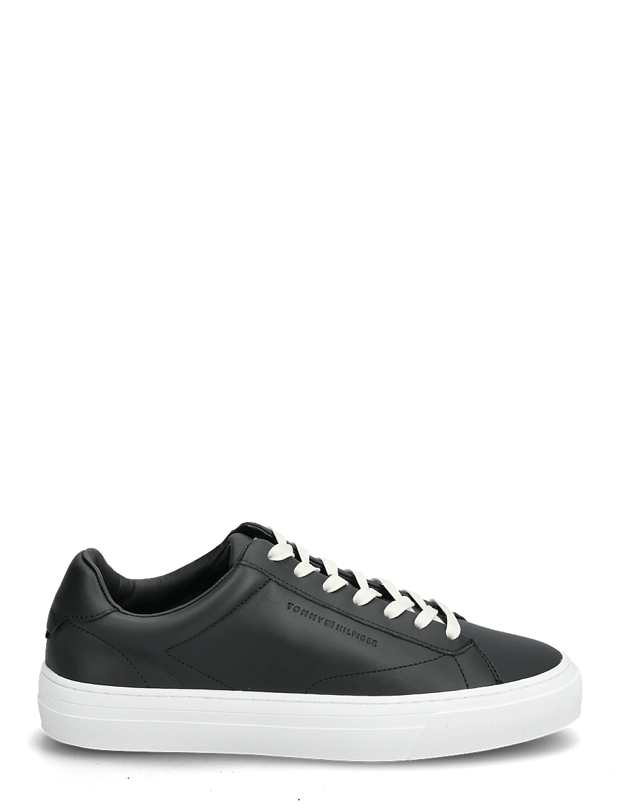 Tommy Hilfiger - PREMIUM DRESS CUPSOLE LTH - sneakersy niskie - black - 1