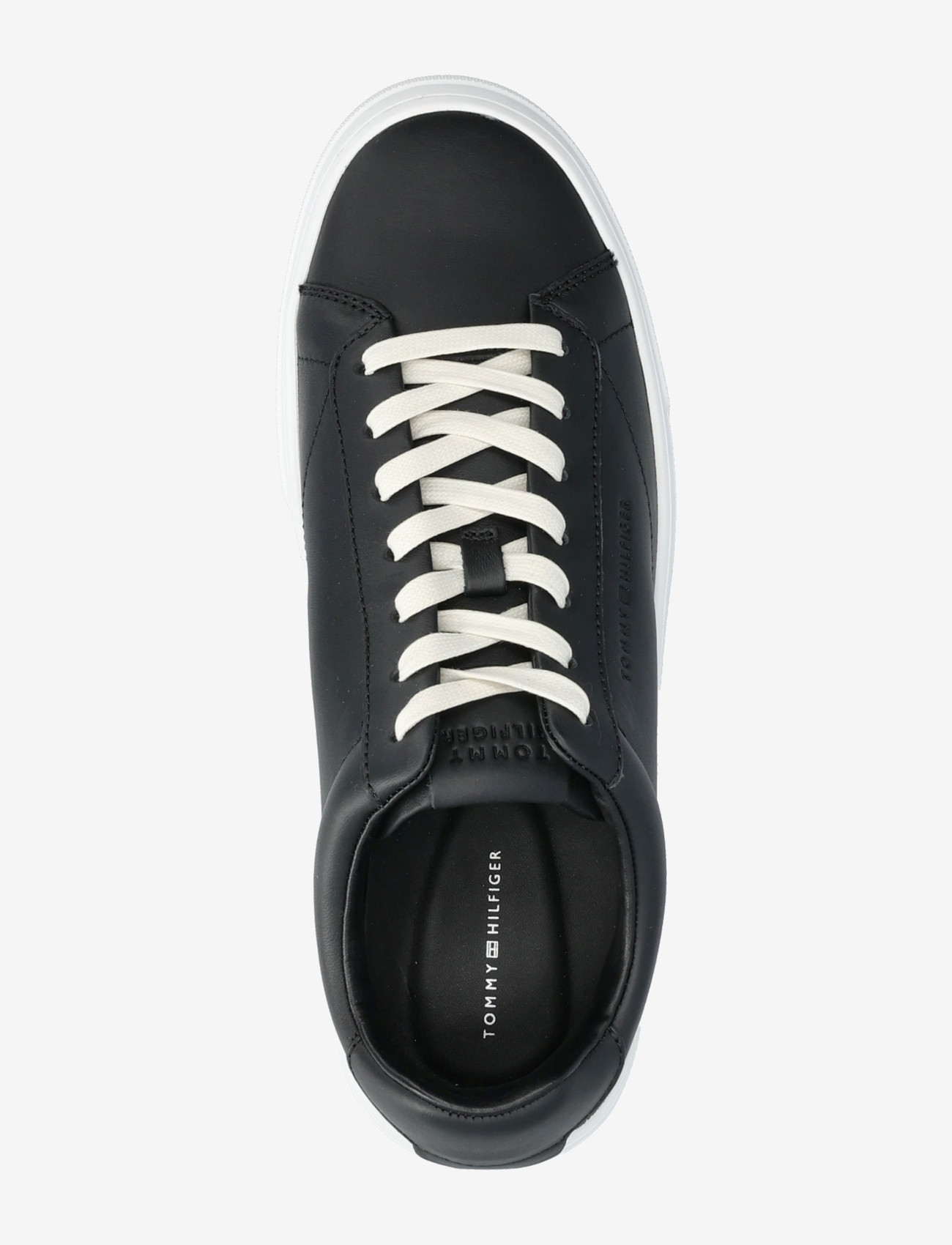 Tommy Hilfiger - PREMIUM DRESS CUPSOLE LTH - lave sneakers - black - 3