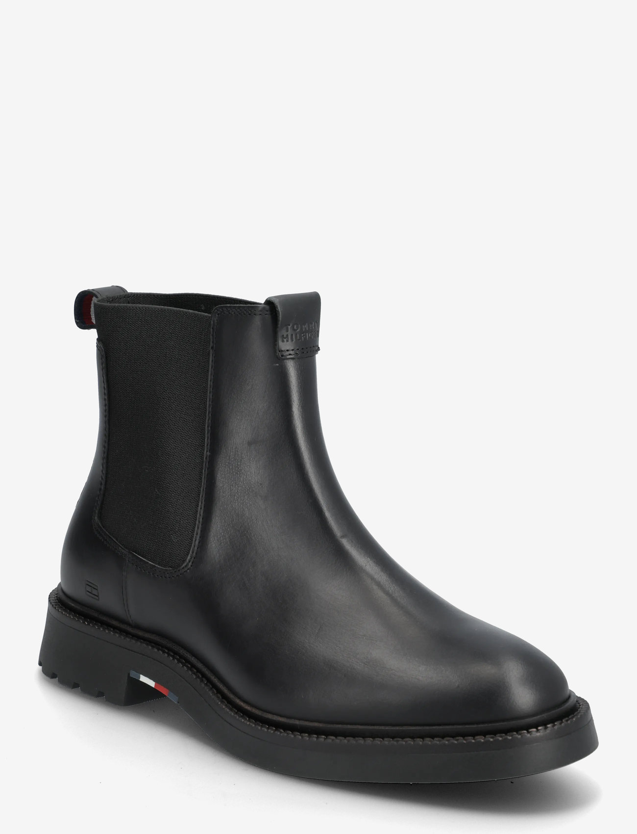 Tommy Hilfiger - HILFIGER COMFORT LWT LTH CHELSEA - chelsea boots - black - 0