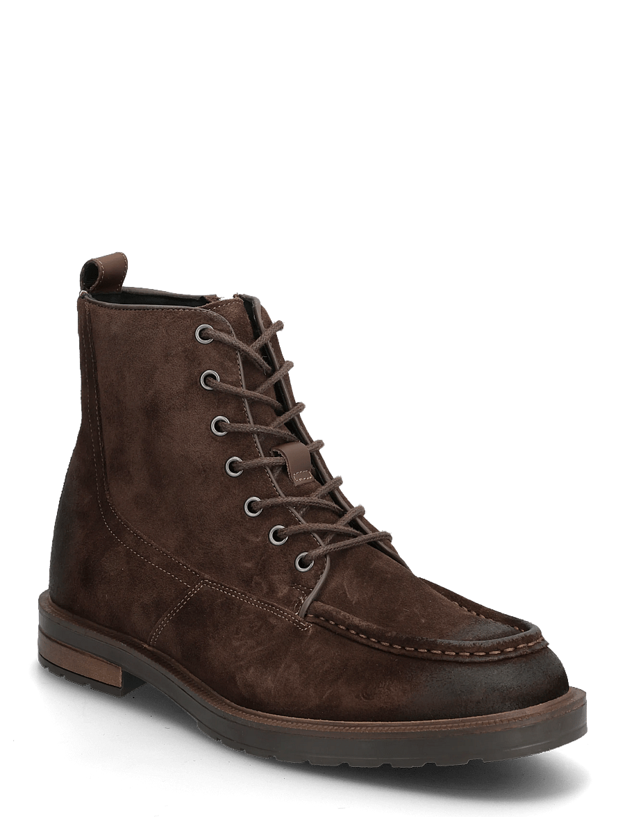 Tommy Hilfiger - CLEATED HILFIGER W SDE MOC BOOT - schnürboots - legacy brown - 0