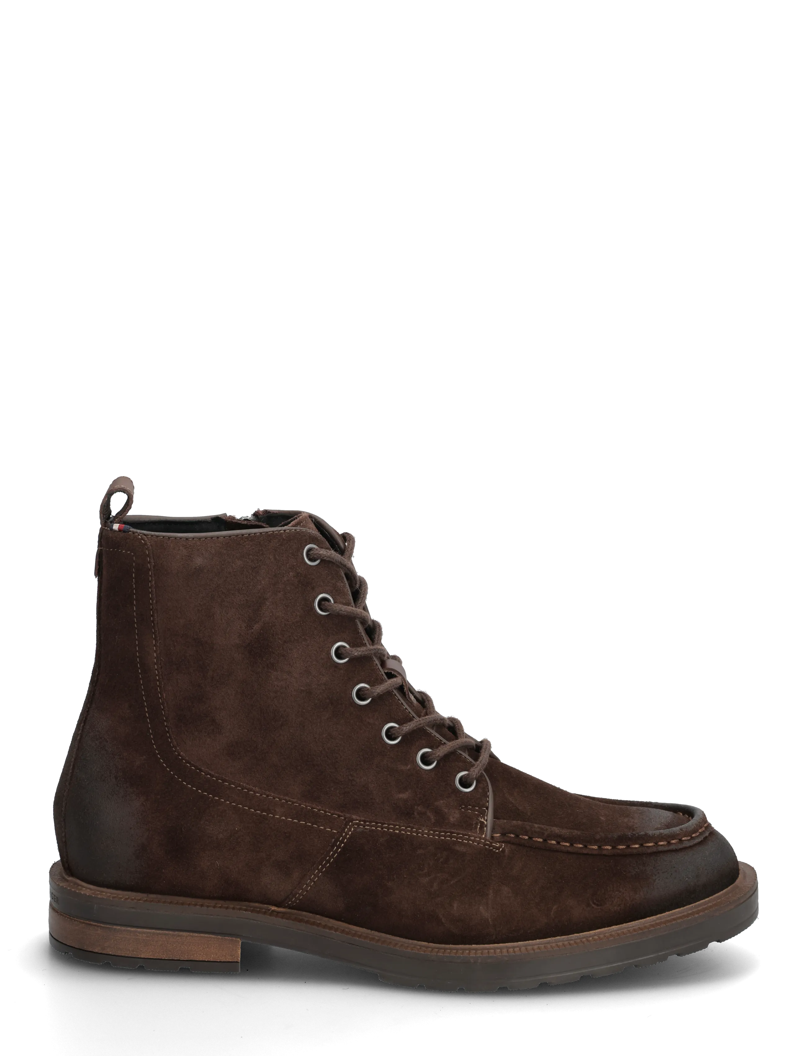 Tommy Hilfiger - CLEATED HILFIGER W SDE MOC BOOT - schnürboots - legacy brown - 1