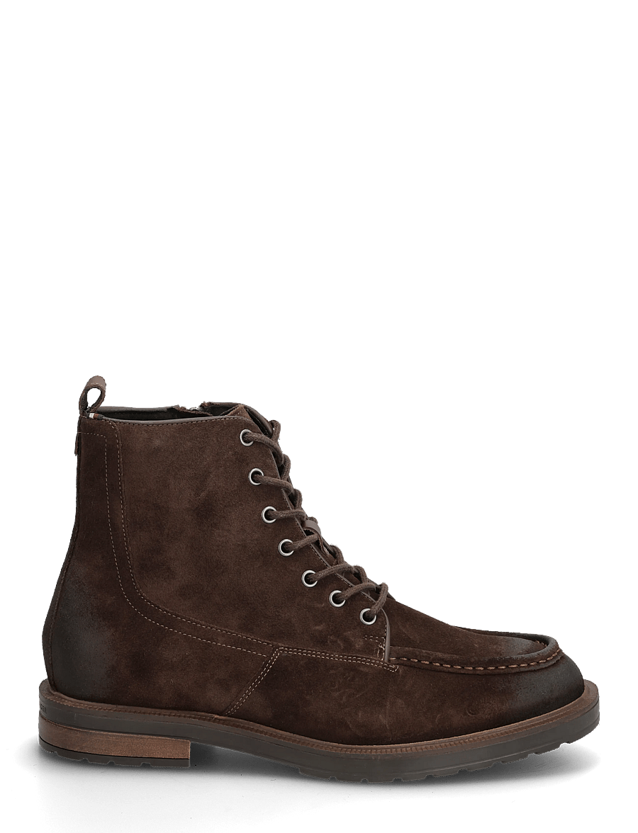 Tommy Hilfiger - CLEATED HILFIGER W SDE MOC BOOT - schnürboots - legacy brown - 1