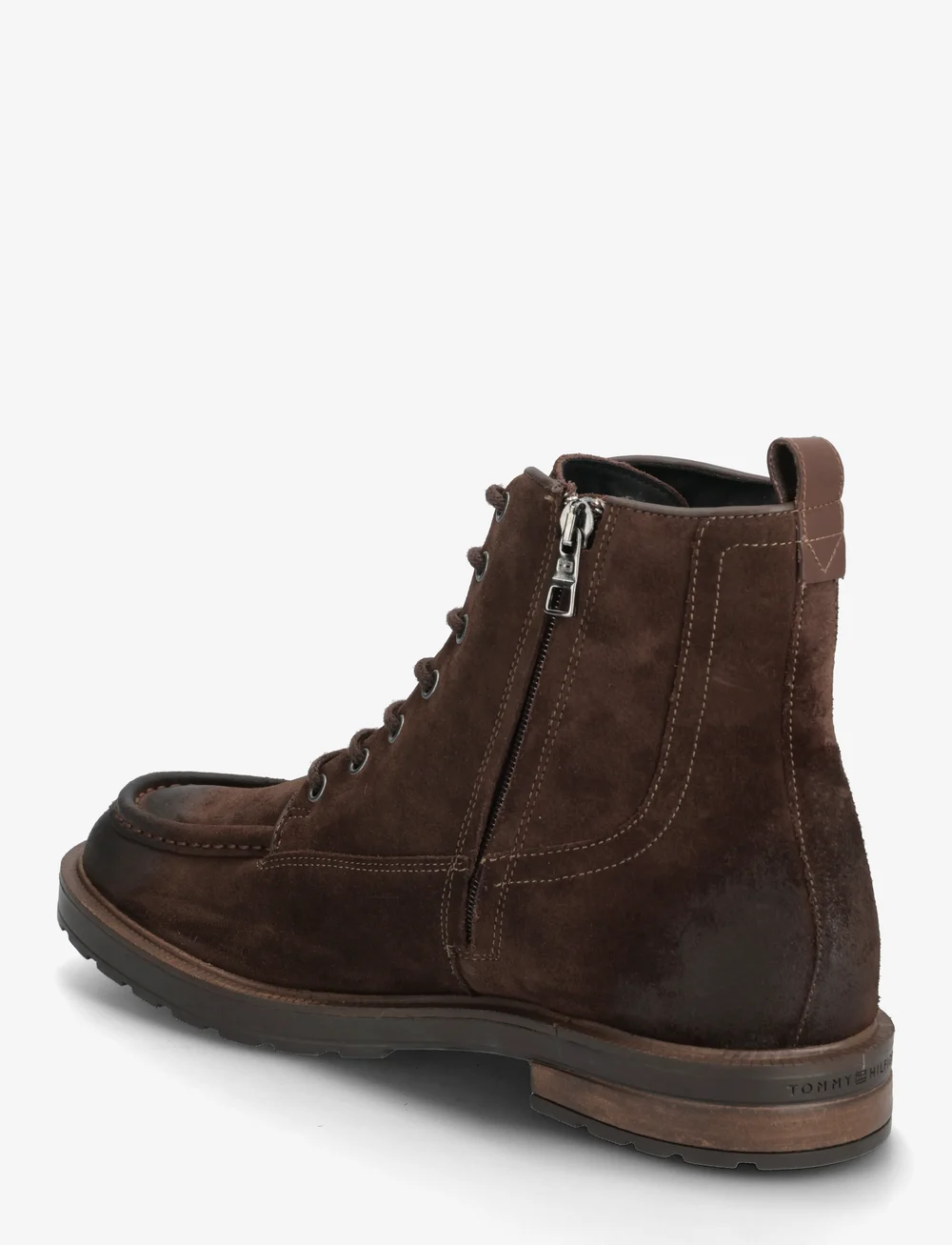 Tommy Hilfiger - CLEATED HILFIGER W SDE MOC BOOT - støvler med snøre - legacy brown - 2