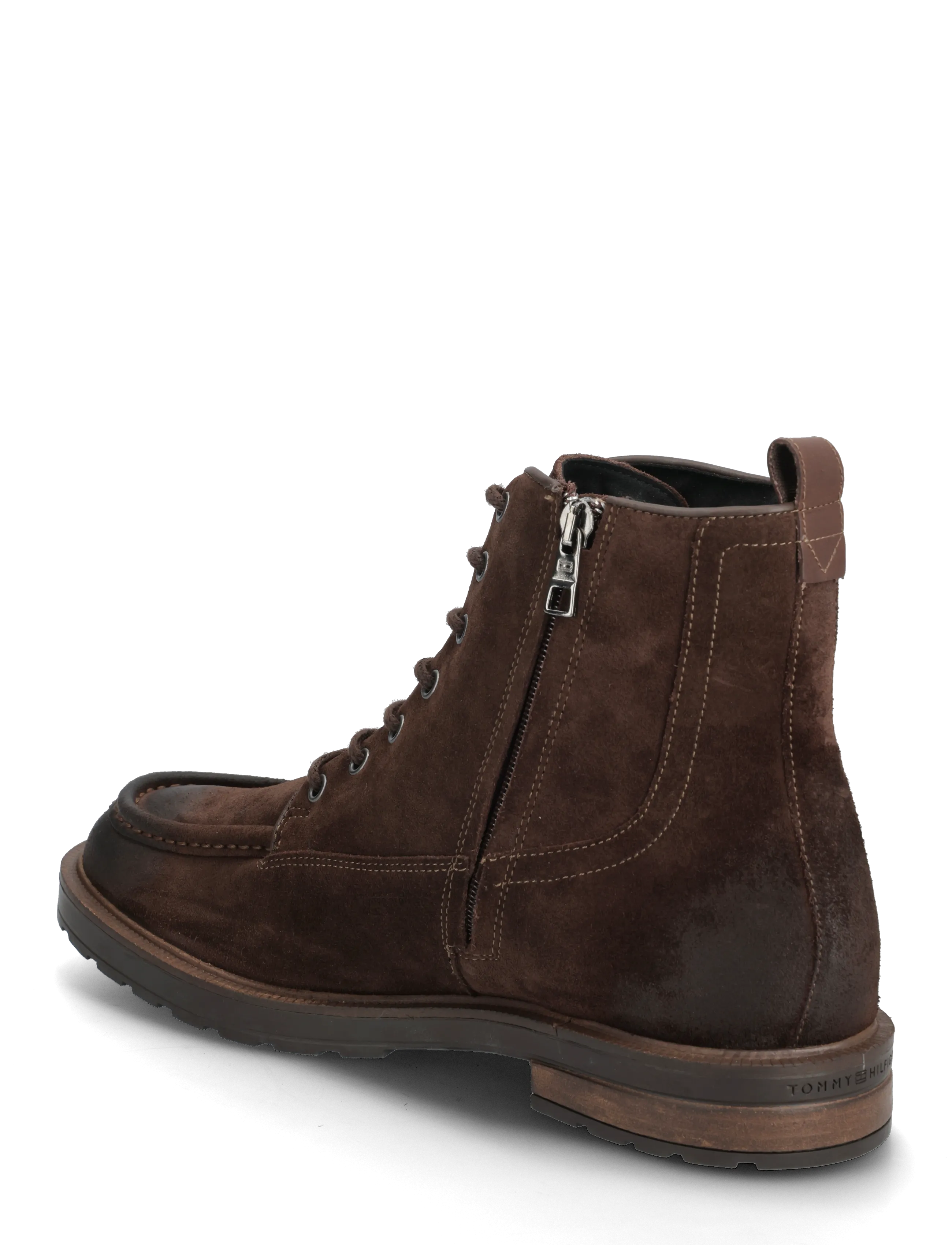 Tommy Hilfiger - CLEATED HILFIGER W SDE MOC BOOT - schnürboots - legacy brown - 2