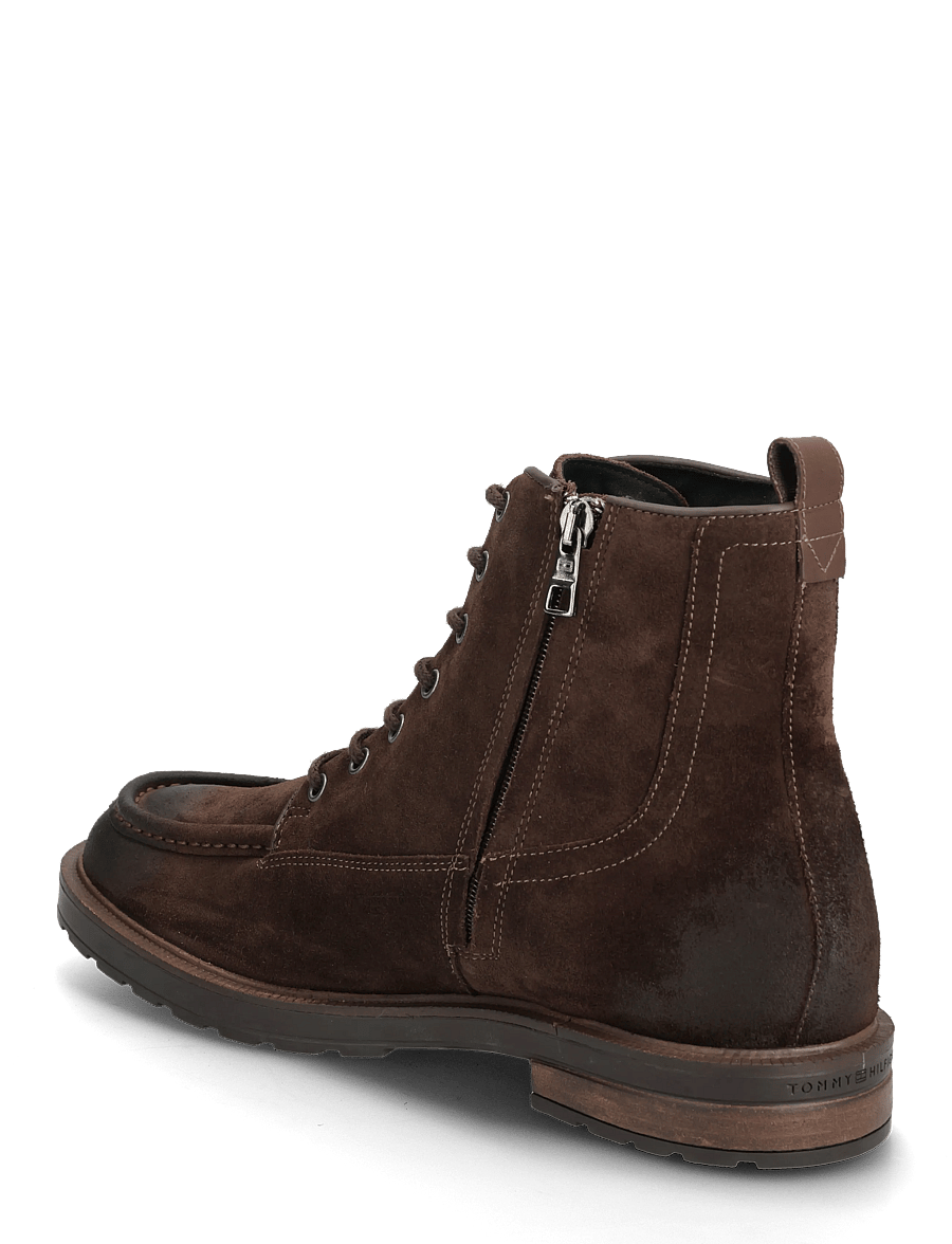 Tommy Hilfiger - CLEATED HILFIGER W SDE MOC BOOT - schnürboots - legacy brown - 2