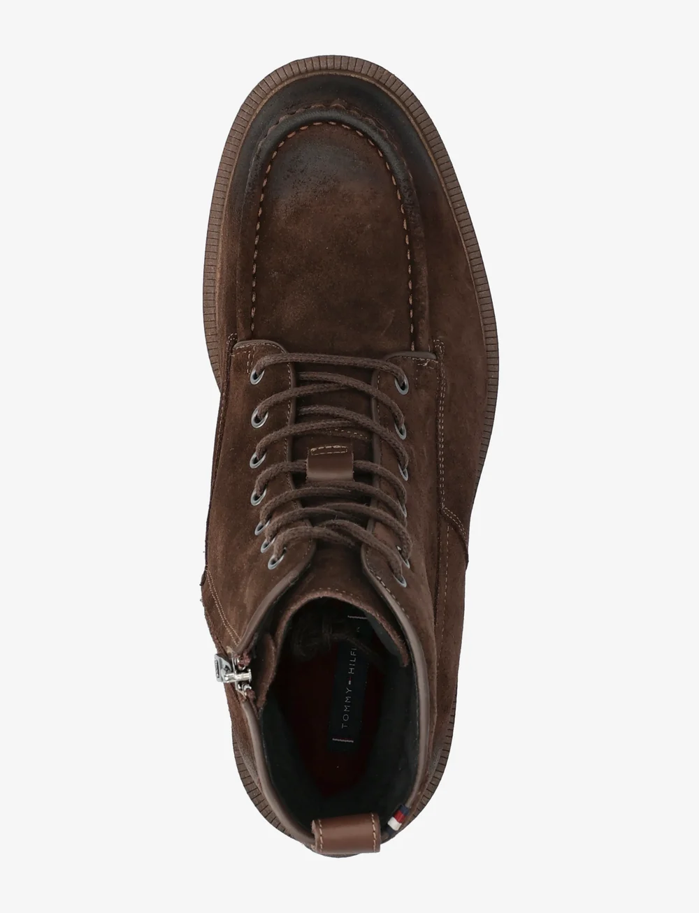 Tommy Hilfiger - CLEATED HILFIGER W SDE MOC BOOT - støvler med snøre - legacy brown - 3