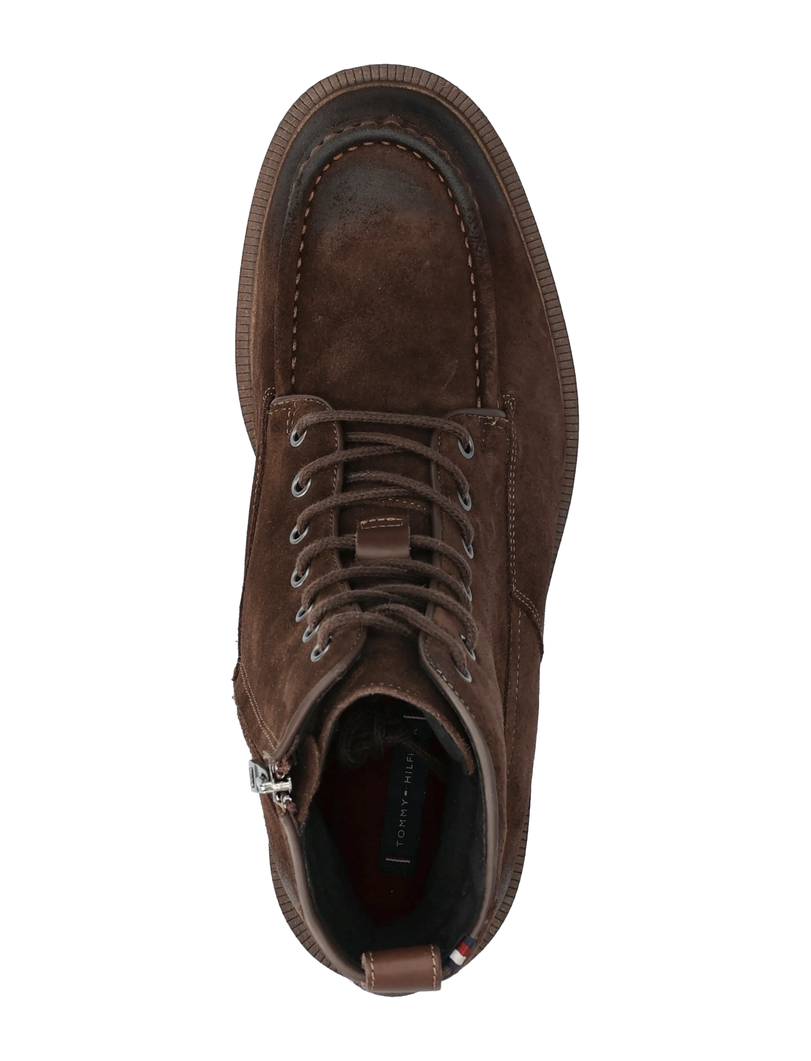 Tommy Hilfiger - CLEATED HILFIGER W SDE MOC BOOT - schnürboots - legacy brown - 3