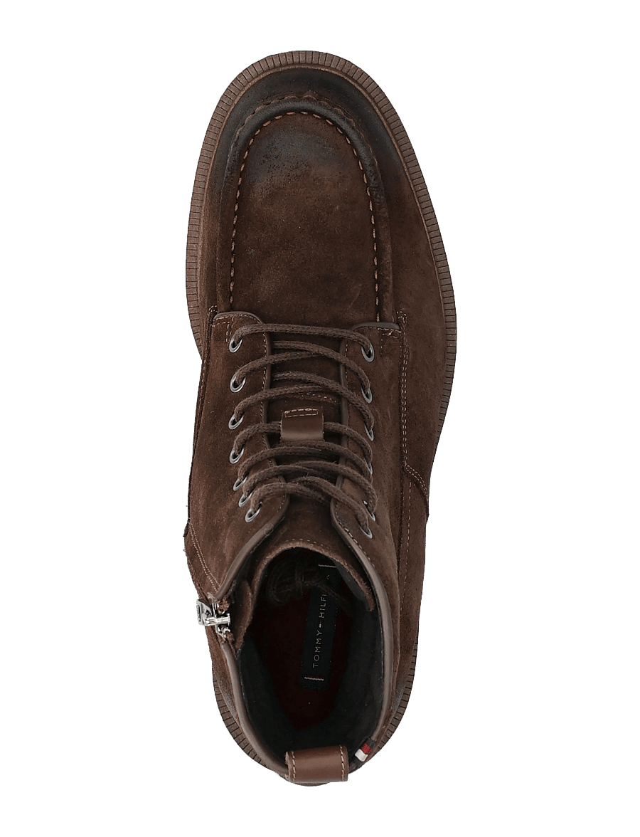 Tommy Hilfiger - CLEATED HILFIGER W SDE MOC BOOT - schnürboots - legacy brown - 3