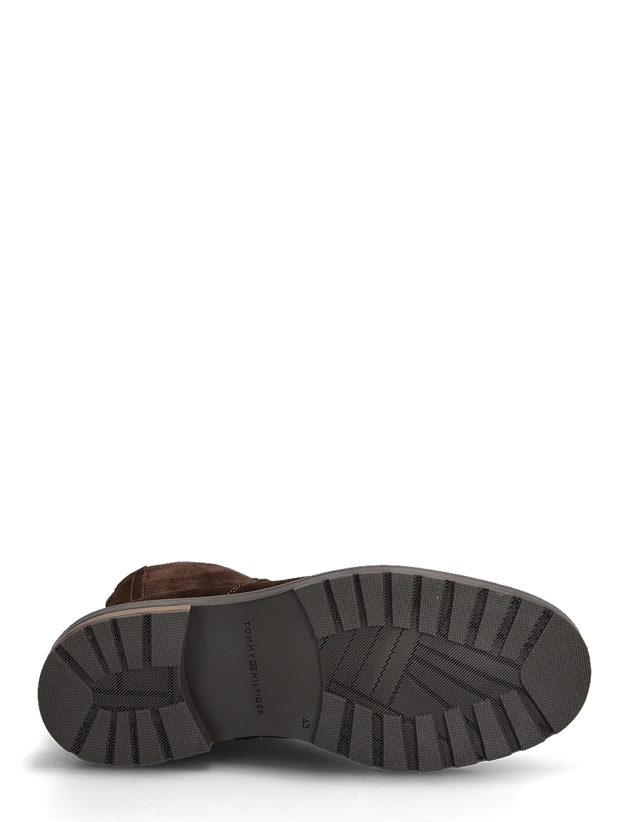 Tommy Hilfiger - CLEATED HILFIGER W SDE MOC BOOT - schnürboots - legacy brown - 4