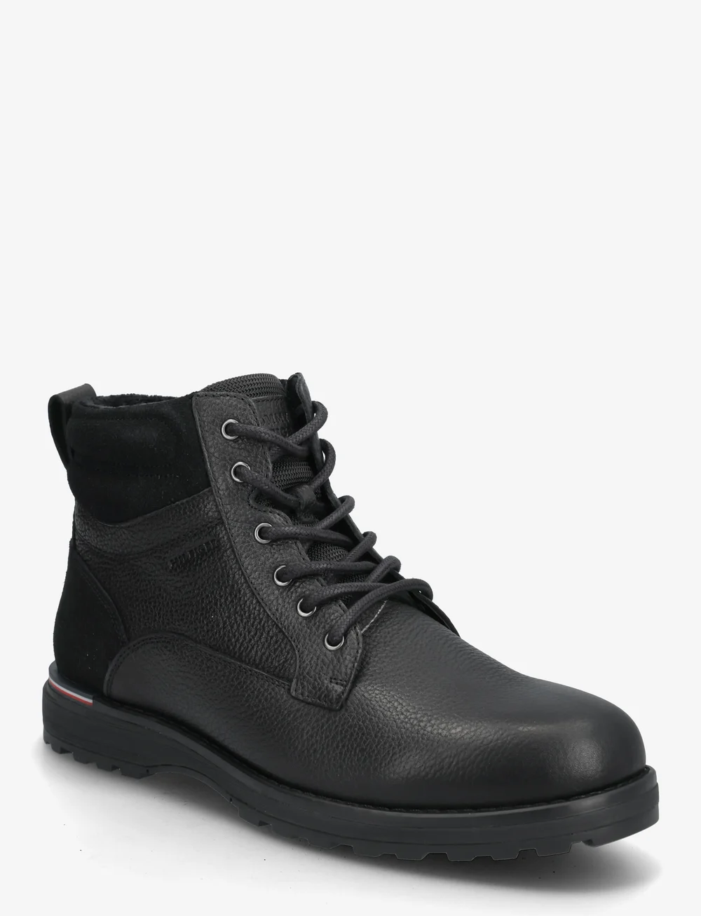 Tommy Hilfiger - CORPORATE W LTH LACE BOOT - paeltega saapad - black - 0