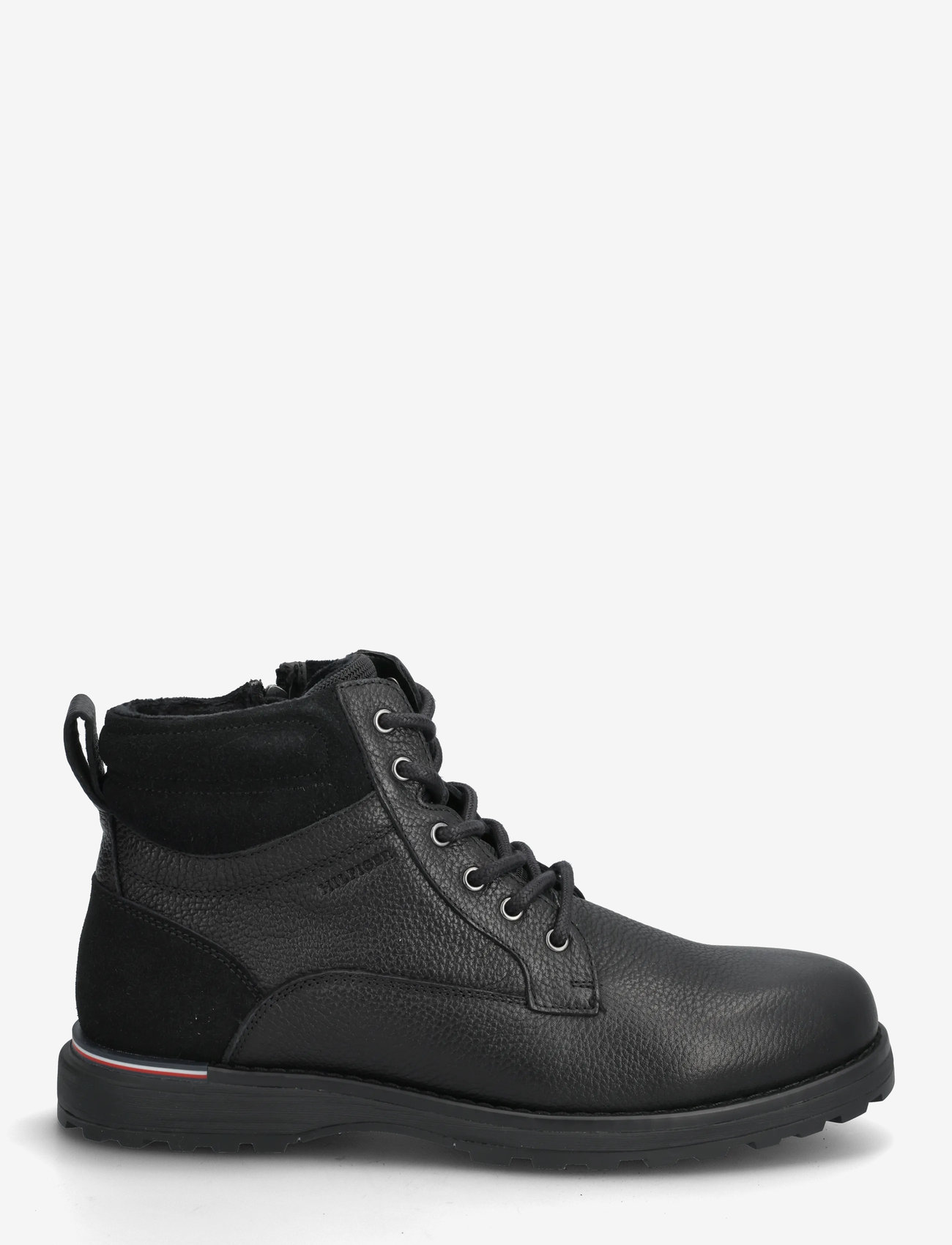 Tommy Hilfiger - CORPORATE W LTH LACE BOOT - kängor med snörning - black - 1