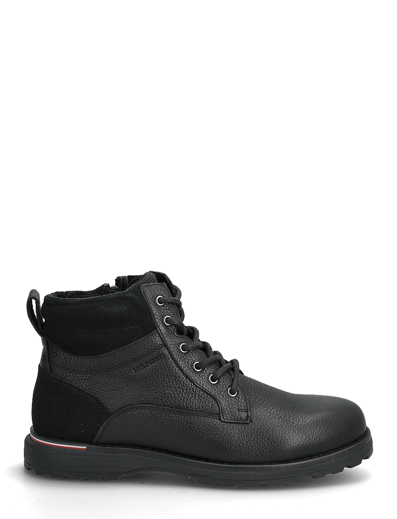 Tommy Hilfiger - CORPORATE W LTH LACE BOOT - kängor med snörning - black - 1