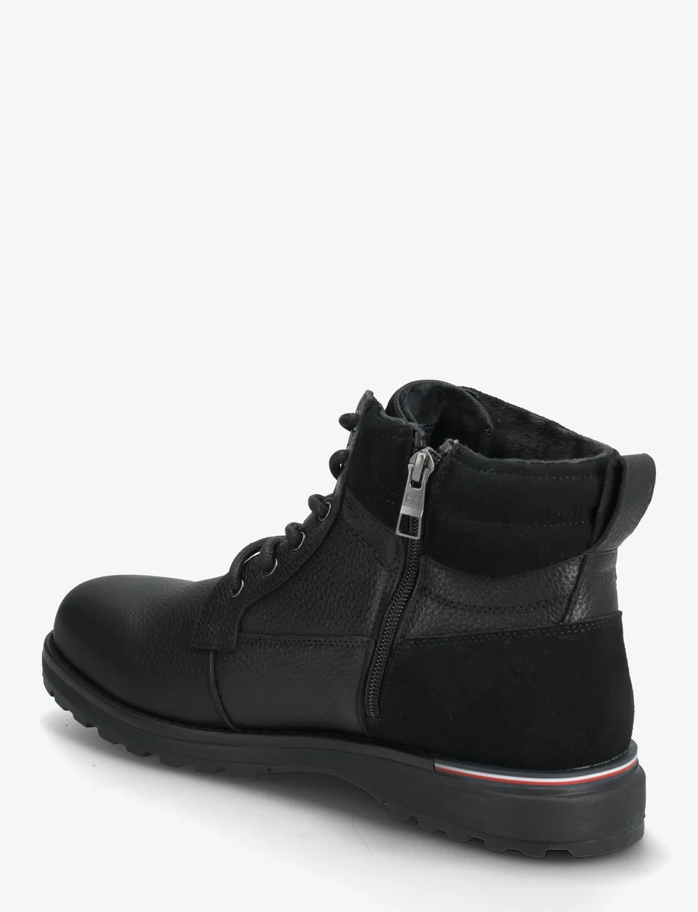 Tommy Hilfiger - CORPORATE W LTH LACE BOOT - paeltega saapad - black - 2