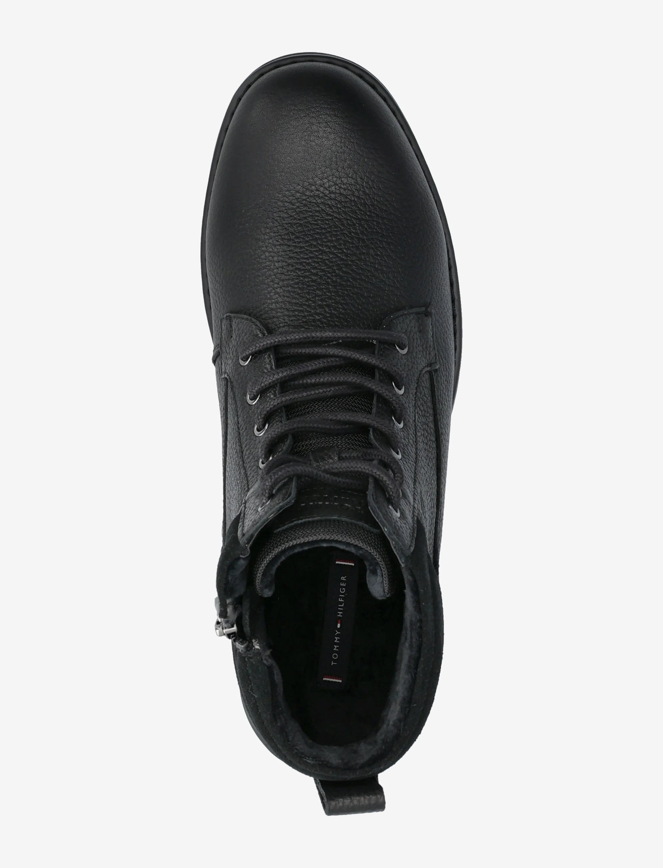 Tommy Hilfiger - CORPORATE W LTH LACE BOOT - kängor med snörning - black - 3