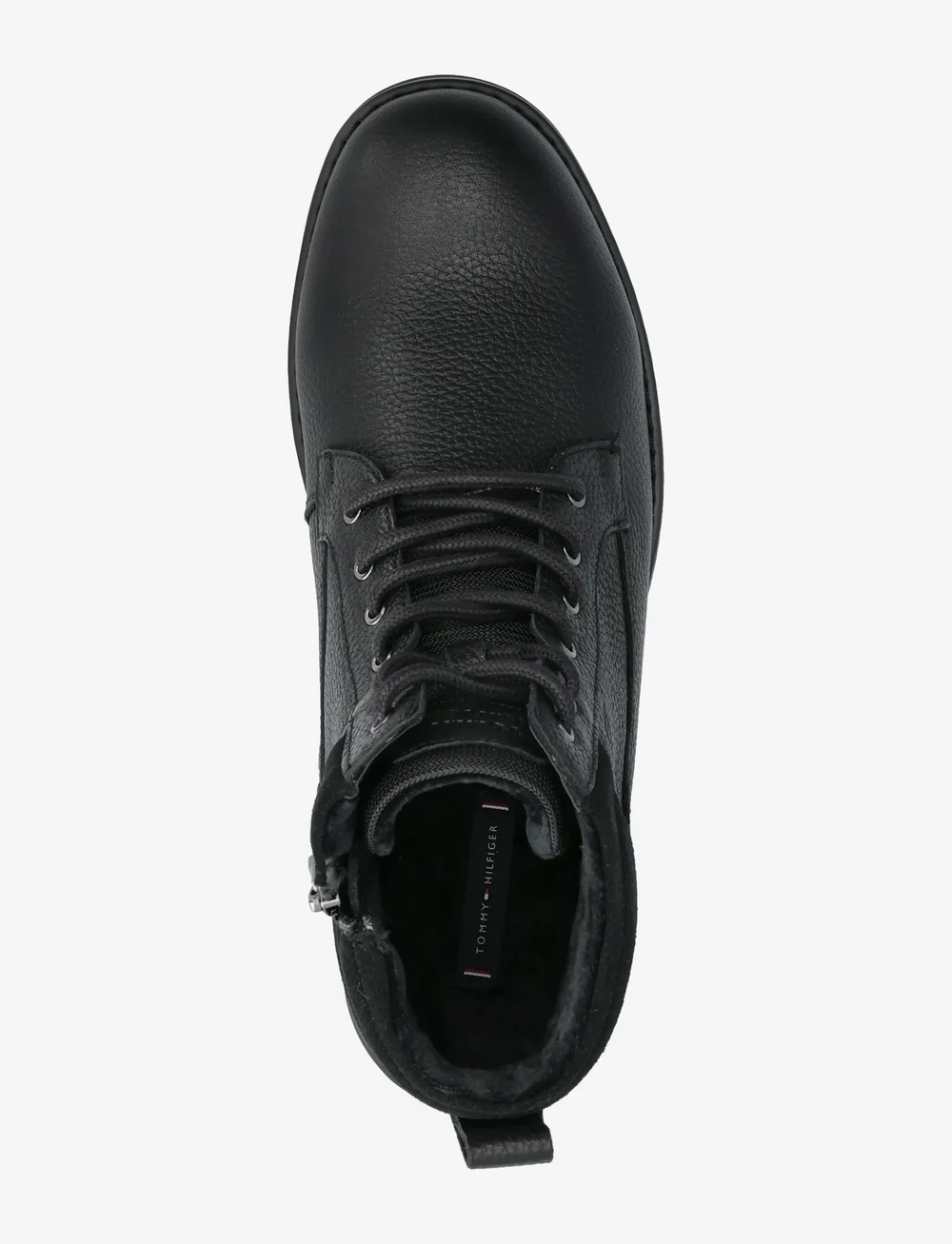 Tommy Hilfiger - CORPORATE W LTH LACE BOOT - paeltega saapad - black - 3