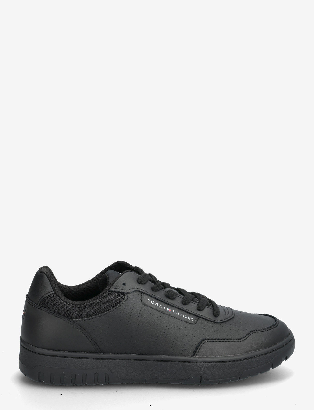Tommy Hilfiger - TH BASKET CORE LTH - låga sneakers - black - 1