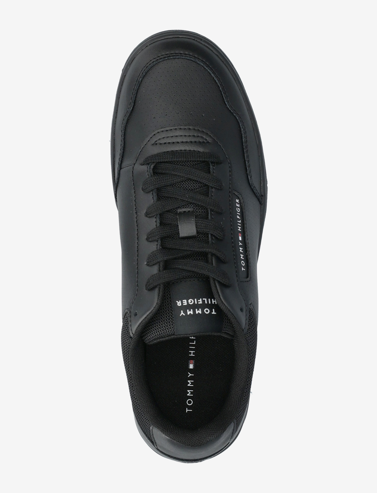 Tommy Hilfiger - TH BASKET CORE LTH - låga sneakers - black - 3