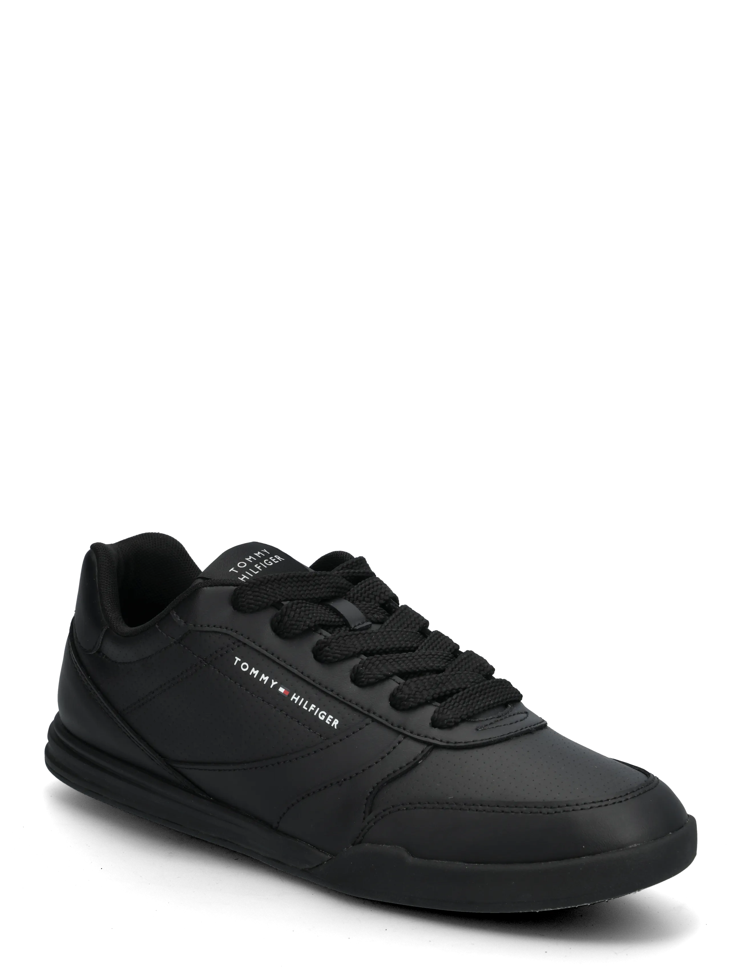 Tommy Hilfiger LOPRO CUP LEATHER - Tennarit - BLACK / black
