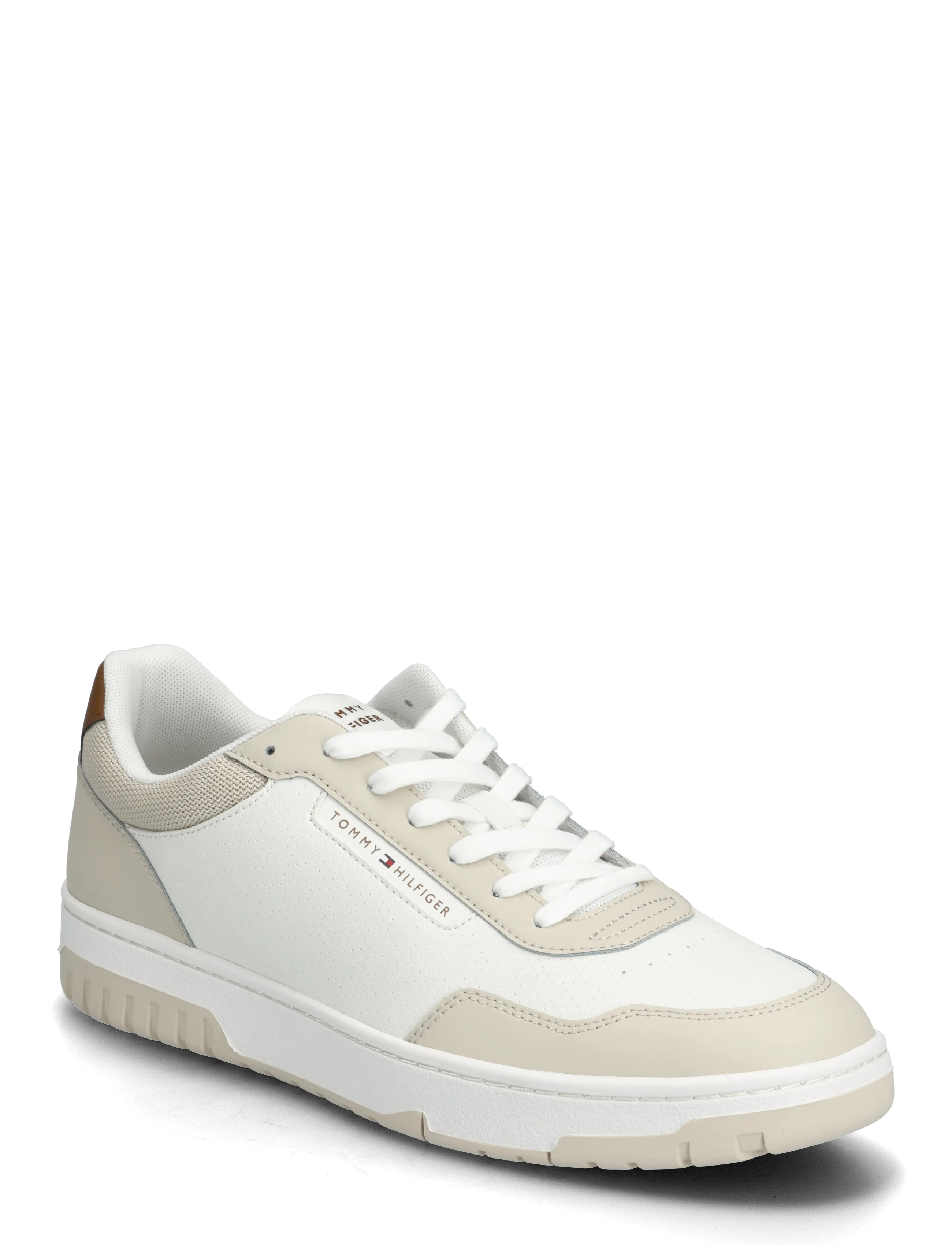 Tommy Hilfiger Th Basket Core Lite Lth, 41, Sneakers, Beige - Low-top Männerswear