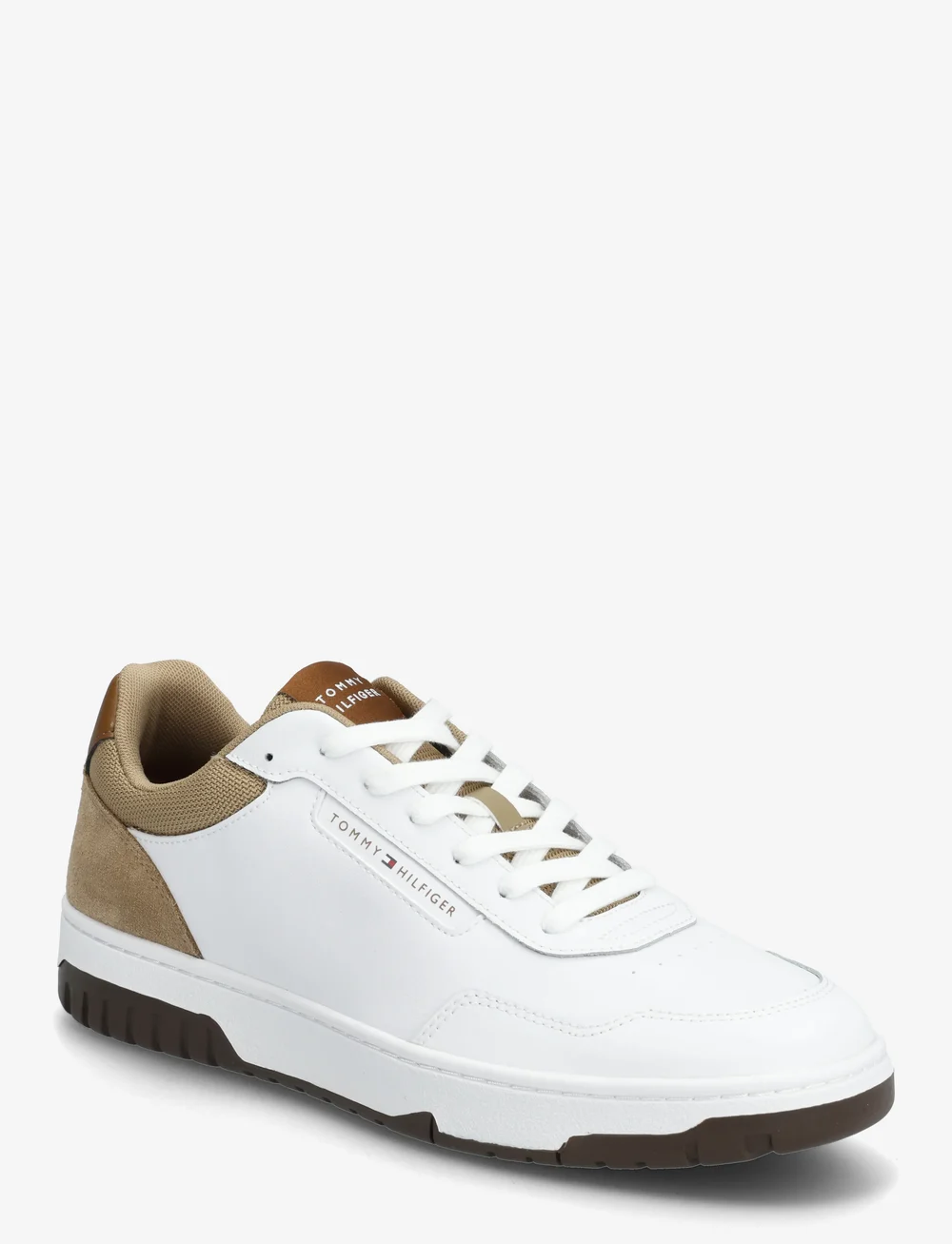 Tommy Hilfiger - TH BASKET CORE LITE LTH/SUEDE - låga sneakers - driftwood taupe - 0