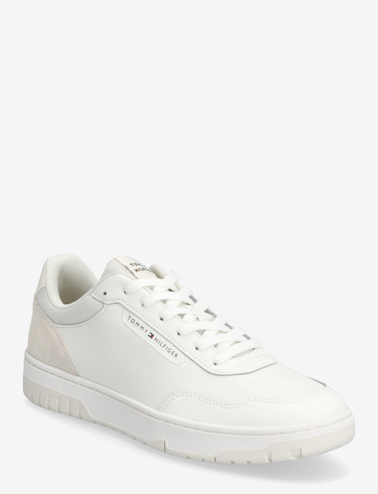 Tommy Hilfiger - TH BASKET CORE LITE LTH/SUEDE - niedriger schnitt - ivory petal - 0