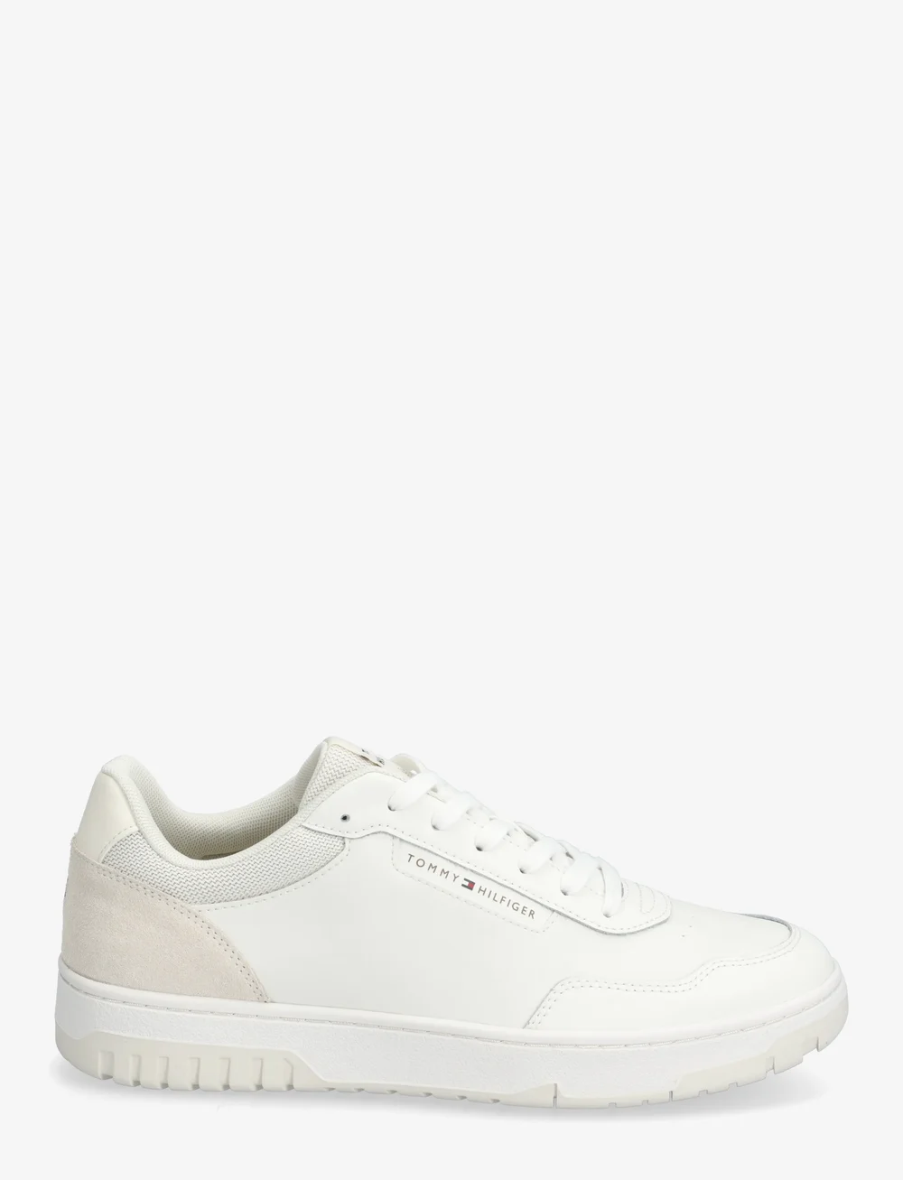Tommy Hilfiger - TH BASKET CORE LITE LTH/SUEDE - låga sneakers - ivory petal - 1