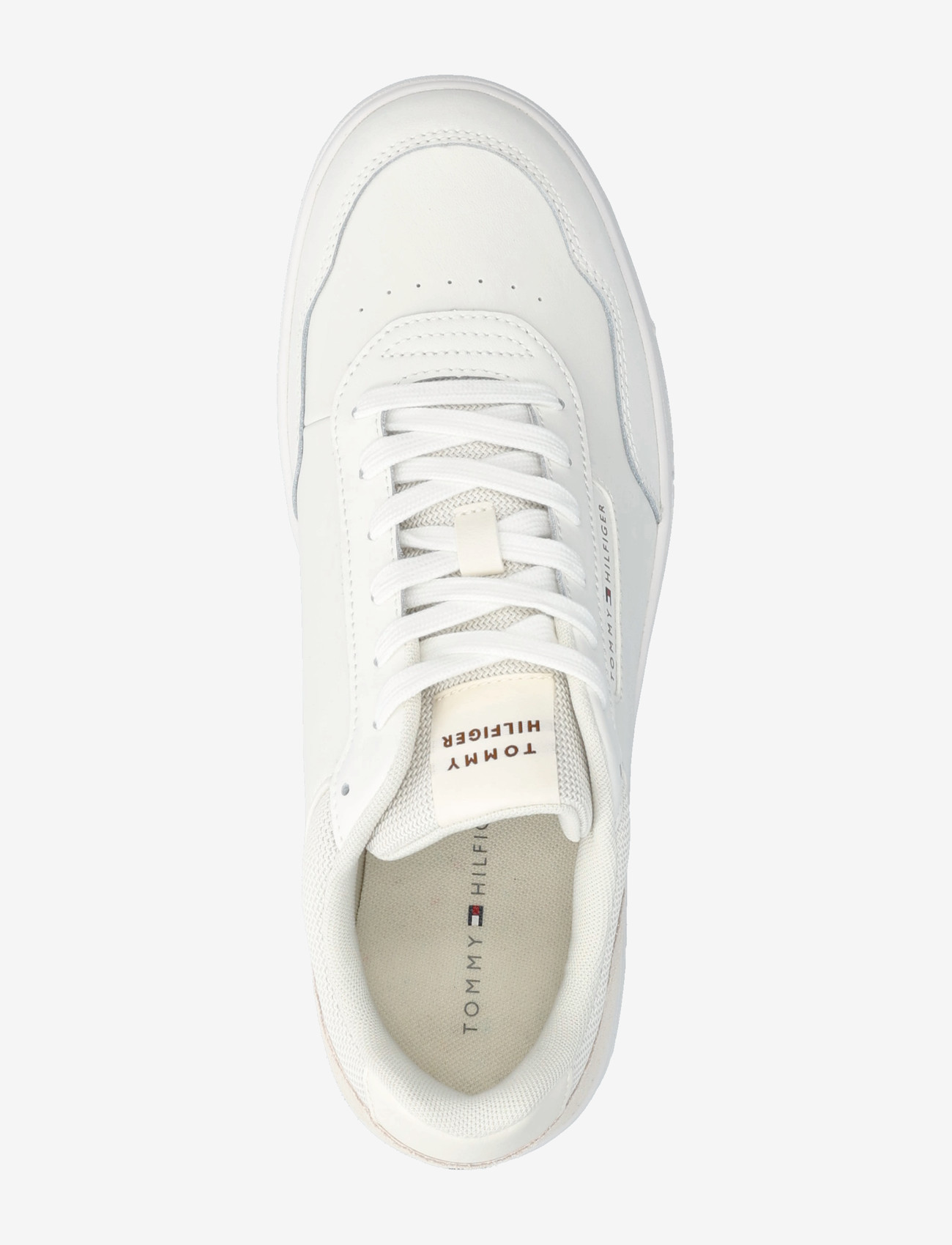 Tommy Hilfiger - TH BASKET CORE LITE LTH/SUEDE - niedriger schnitt - ivory petal - 3