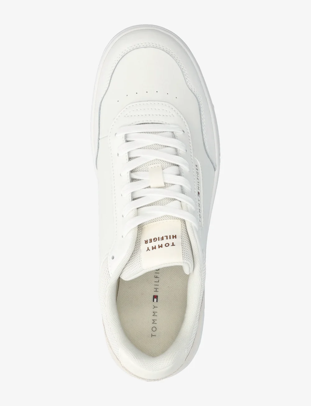 Tommy Hilfiger - TH BASKET CORE LITE LTH/SUEDE - låga sneakers - ivory petal - 3