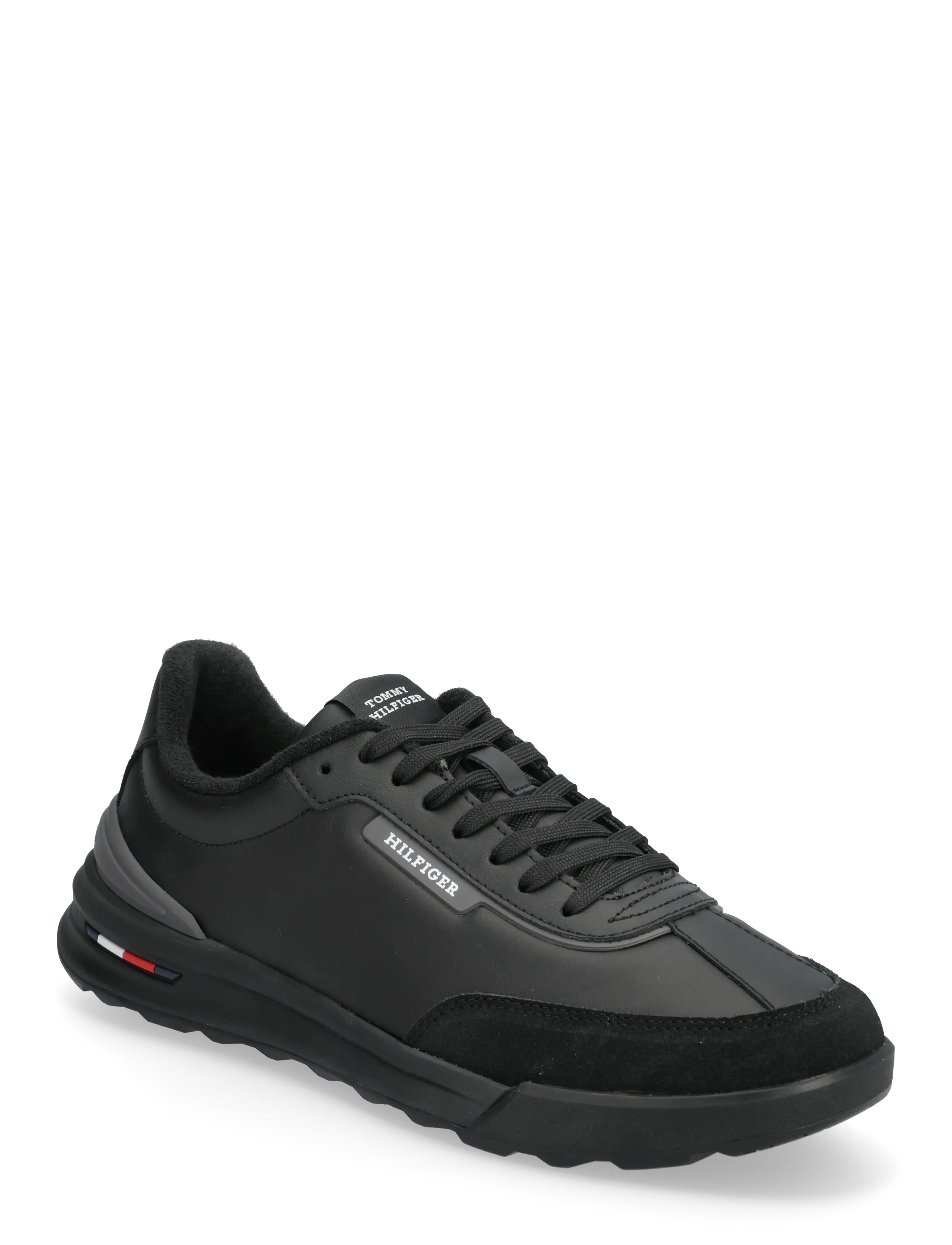 TOMMY HILFIGER Retro Runner Mix Leder Schwarz - 45 - Herren