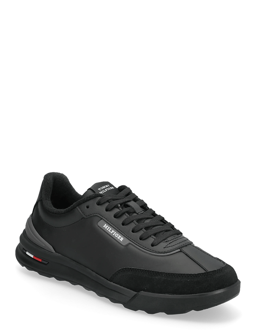 Tommy Hilfiger - RETRO RUNNER MIX LEATHER - madala säärega - black - 0