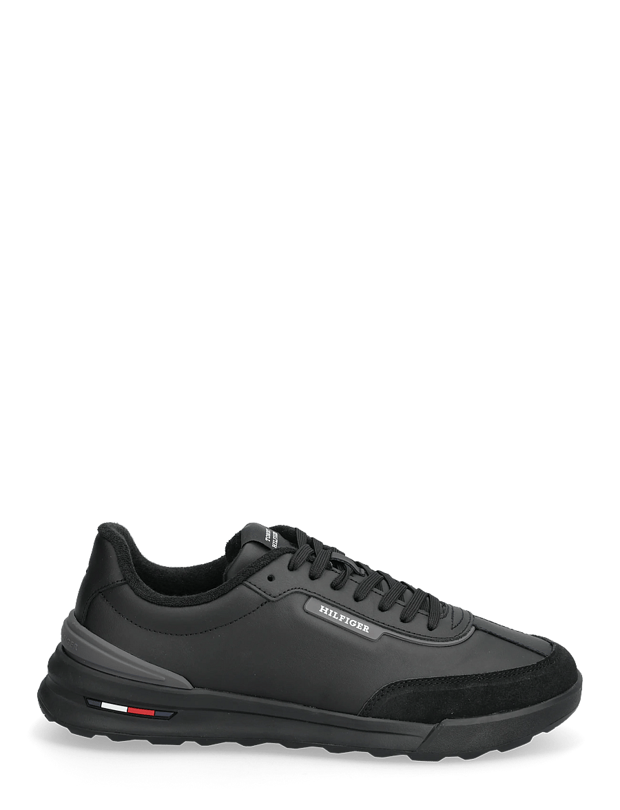 Tommy Hilfiger - RETRO RUNNER MIX LEATHER - madala säärega - black - 1