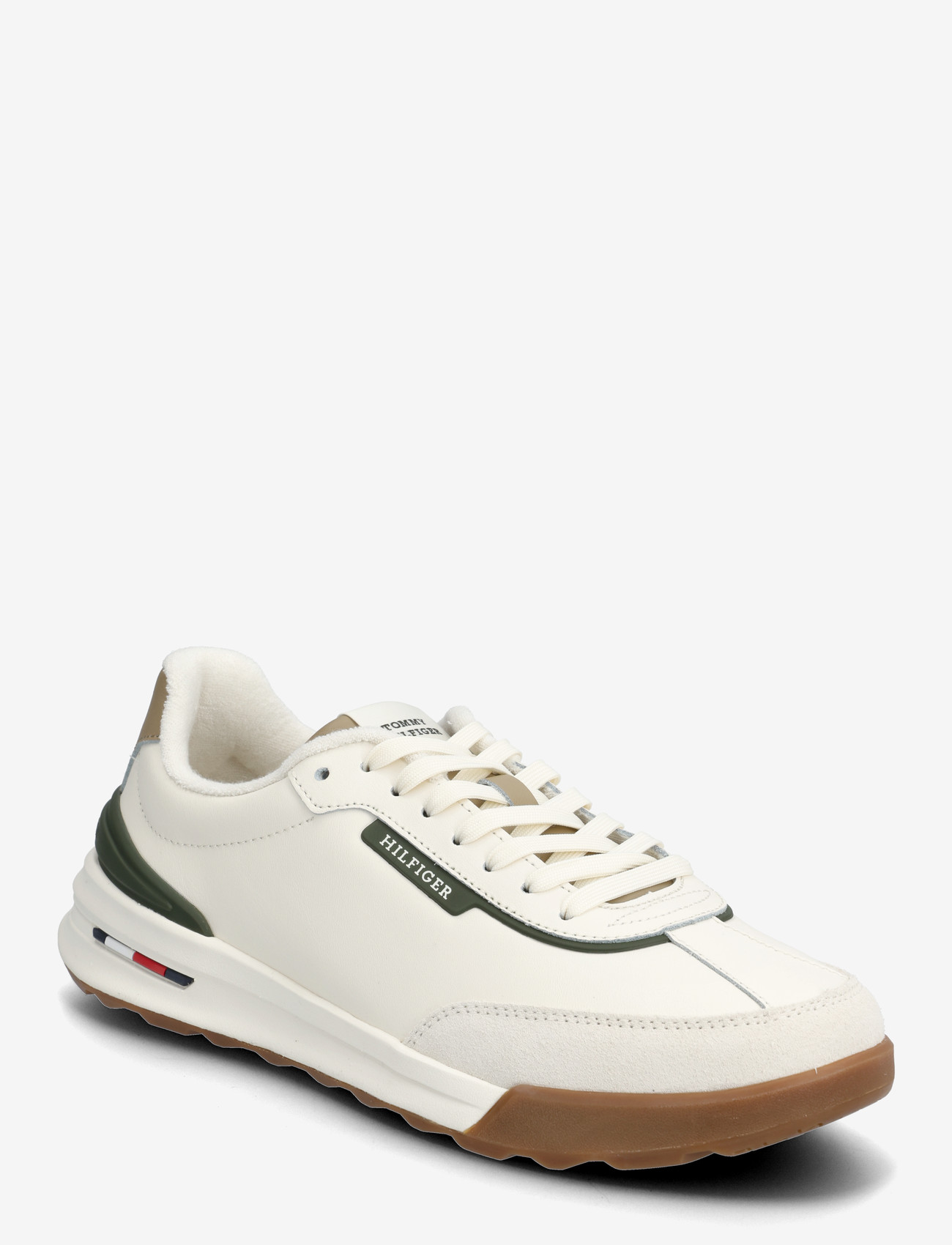 Tommy Hilfiger - RETRO RUNNER MIX LEATHER - lave sneakers - ivory petal - 0