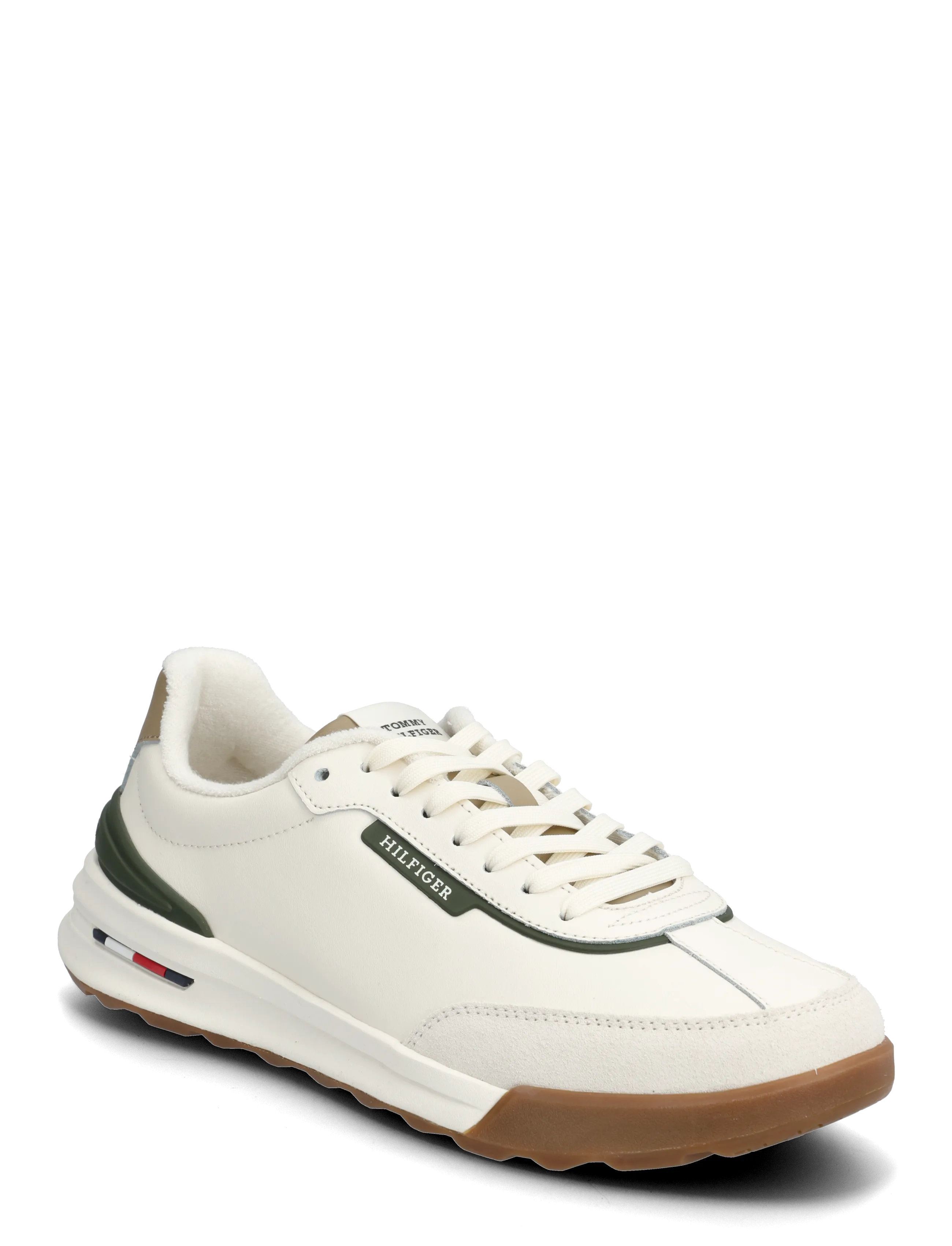 Tommy Hilfiger RETRO RUNNER MIX LEATHER - Sko - IVORY PETAL / cream