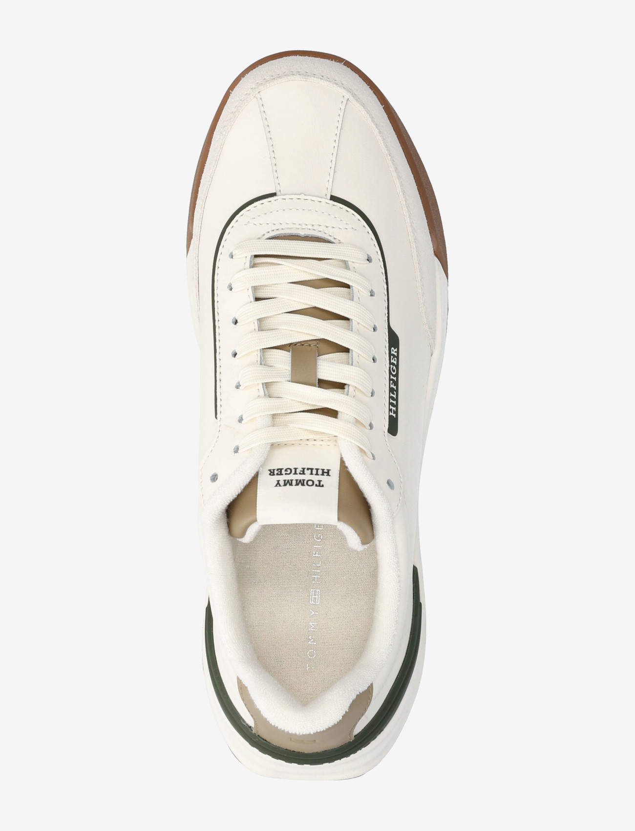 Tommy Hilfiger - RETRO RUNNER MIX LEATHER - lave sneakers - ivory petal - 3