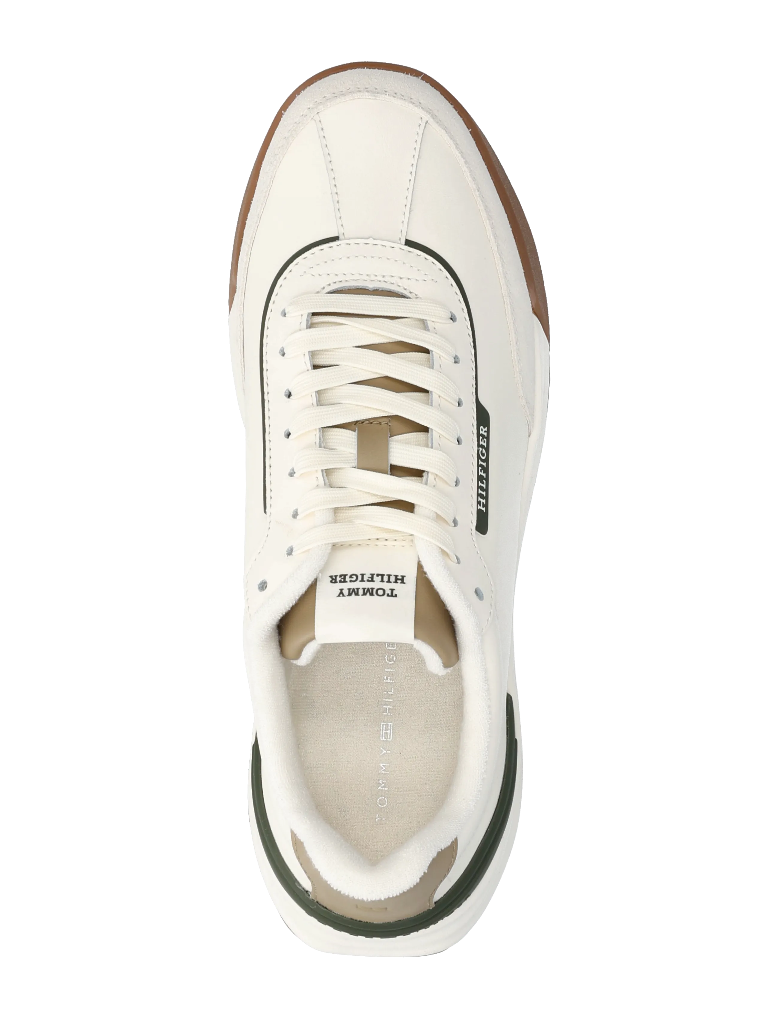 Tommy Hilfiger - RETRO RUNNER MIX LEATHER - low tops - ivory petal - 3