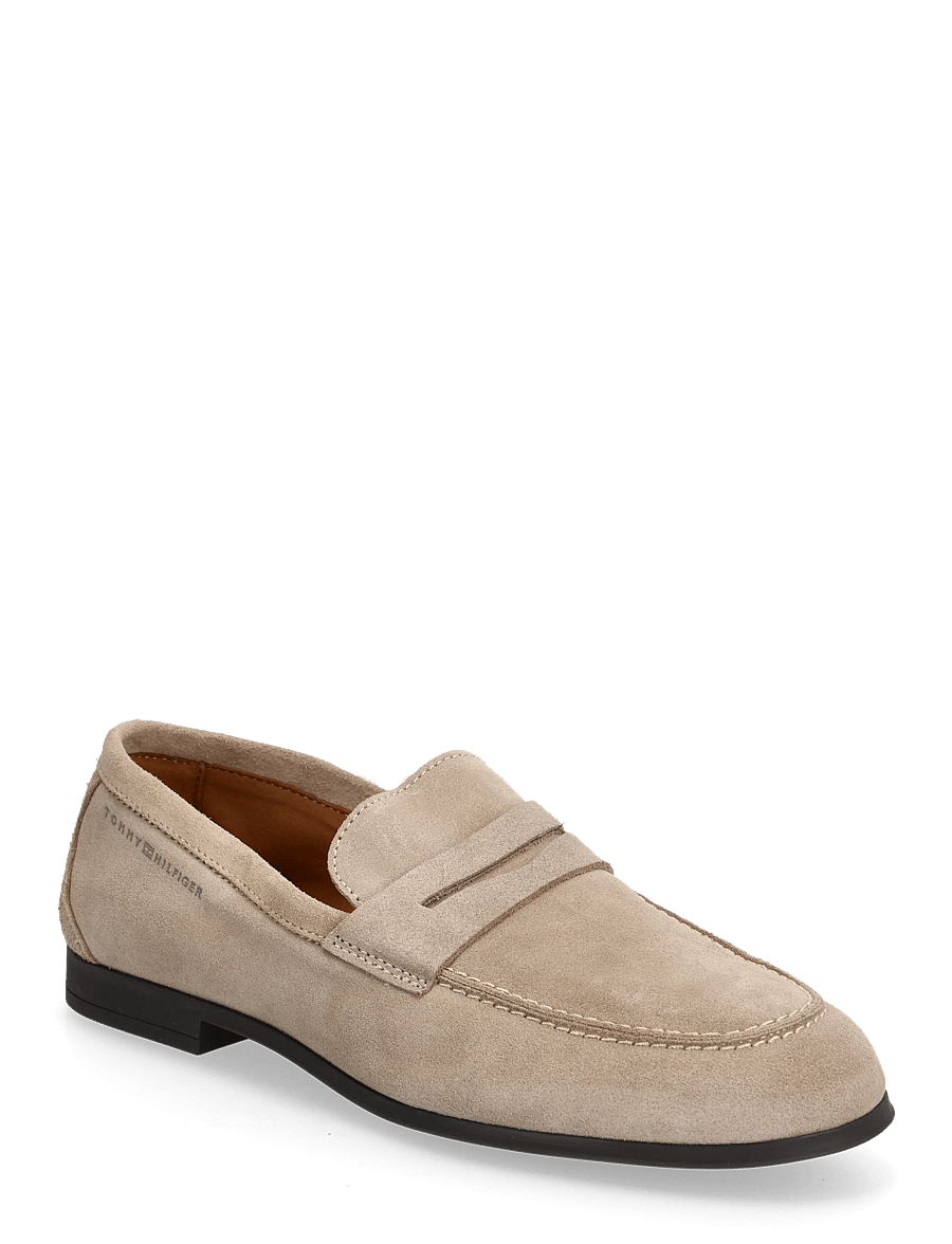 Tommy Hilfiger - FLEXIBLE SLIM SUEDE LOAFER - osta olukorra järgi - coastal taupe - 0