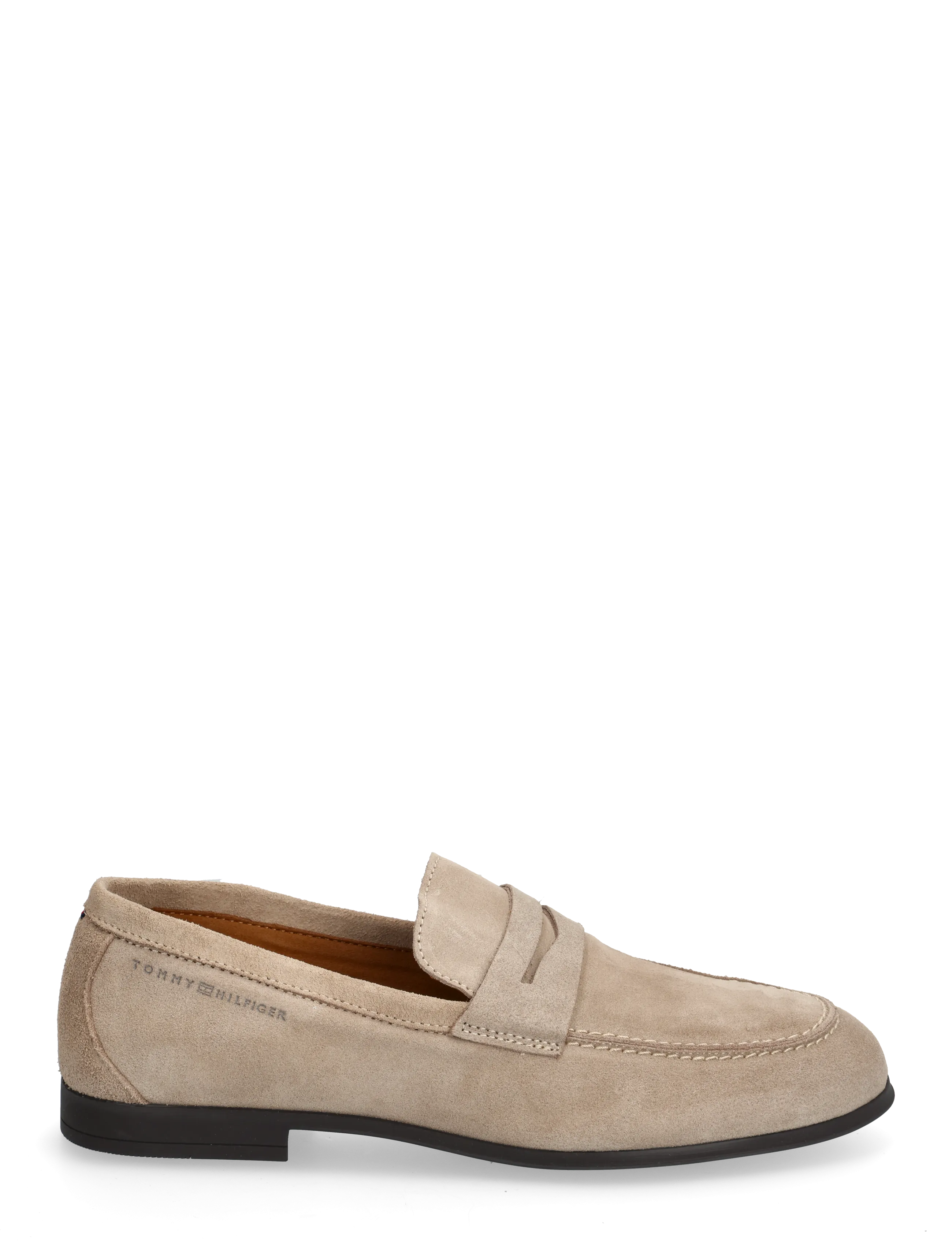 Tommy Hilfiger - FLEXIBLE SLIM SUEDE LOAFER - shoppa efter tillfälle - coastal taupe - 1