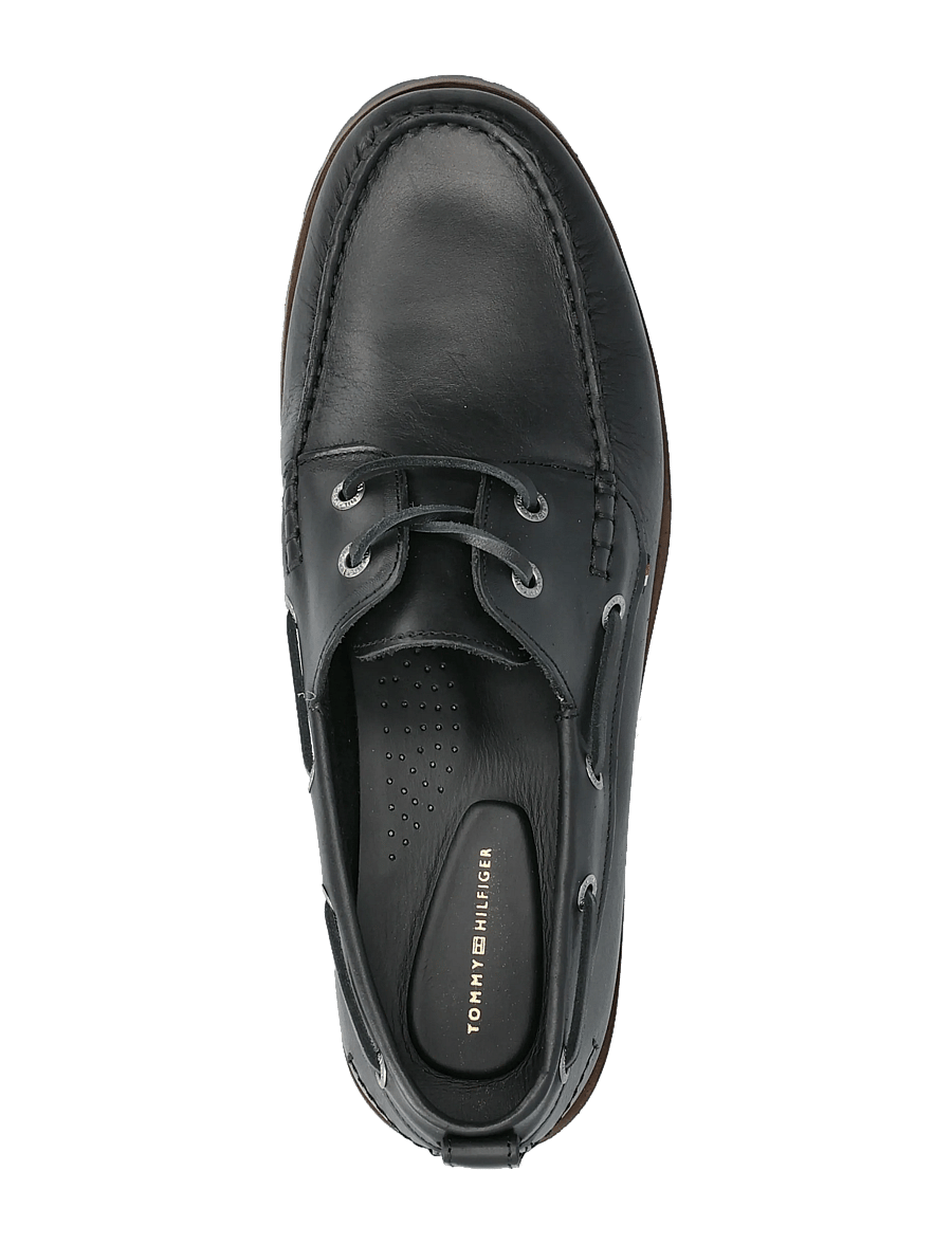Tommy Hilfiger - HILFIGER LIGHT LTH BOAT SHOE - achetez selon l'occasion - black - 3