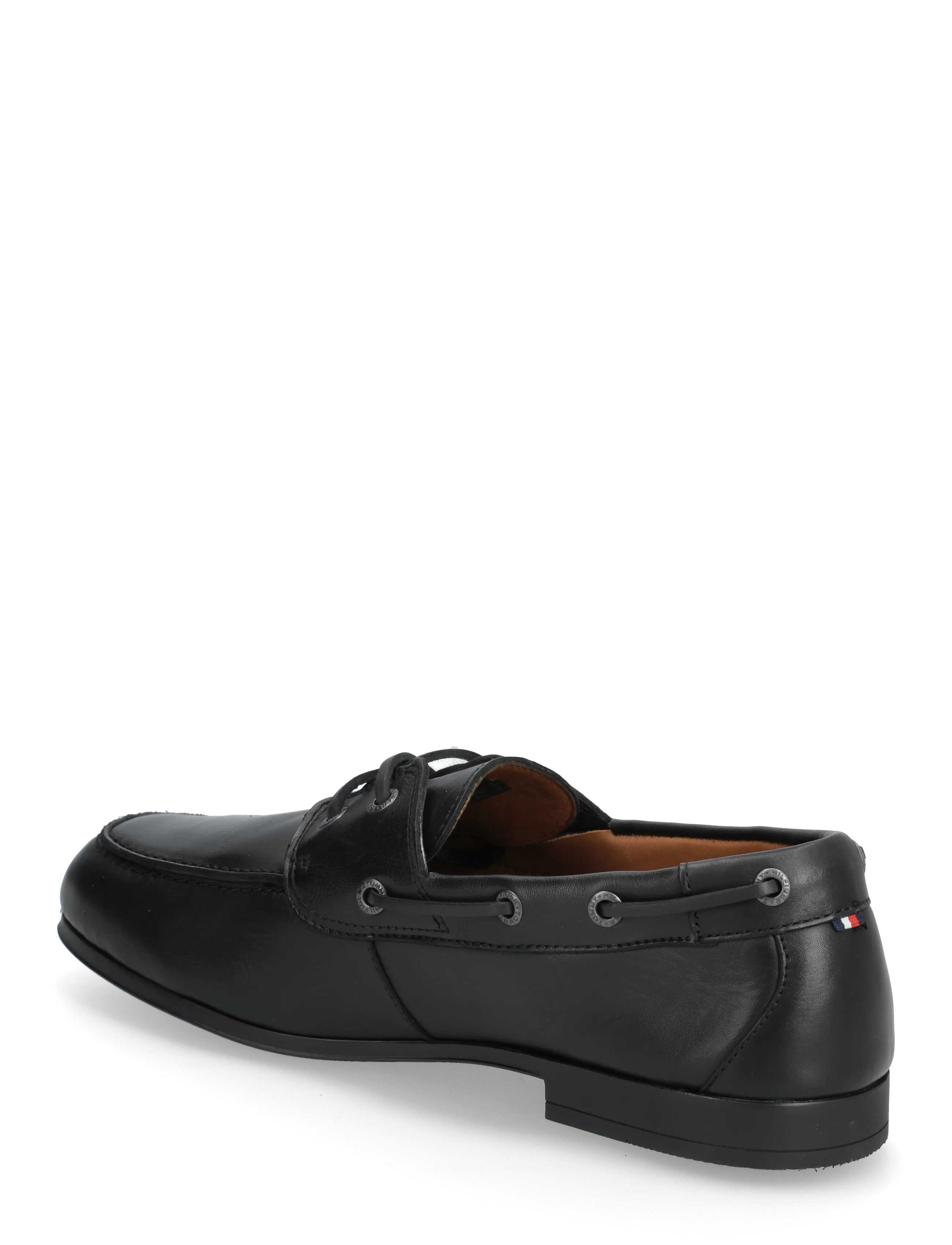 Tommy Hilfiger - FLEXIBLE SLIM LEATHER BOAT SHOE - shop efter anledning - black - 2