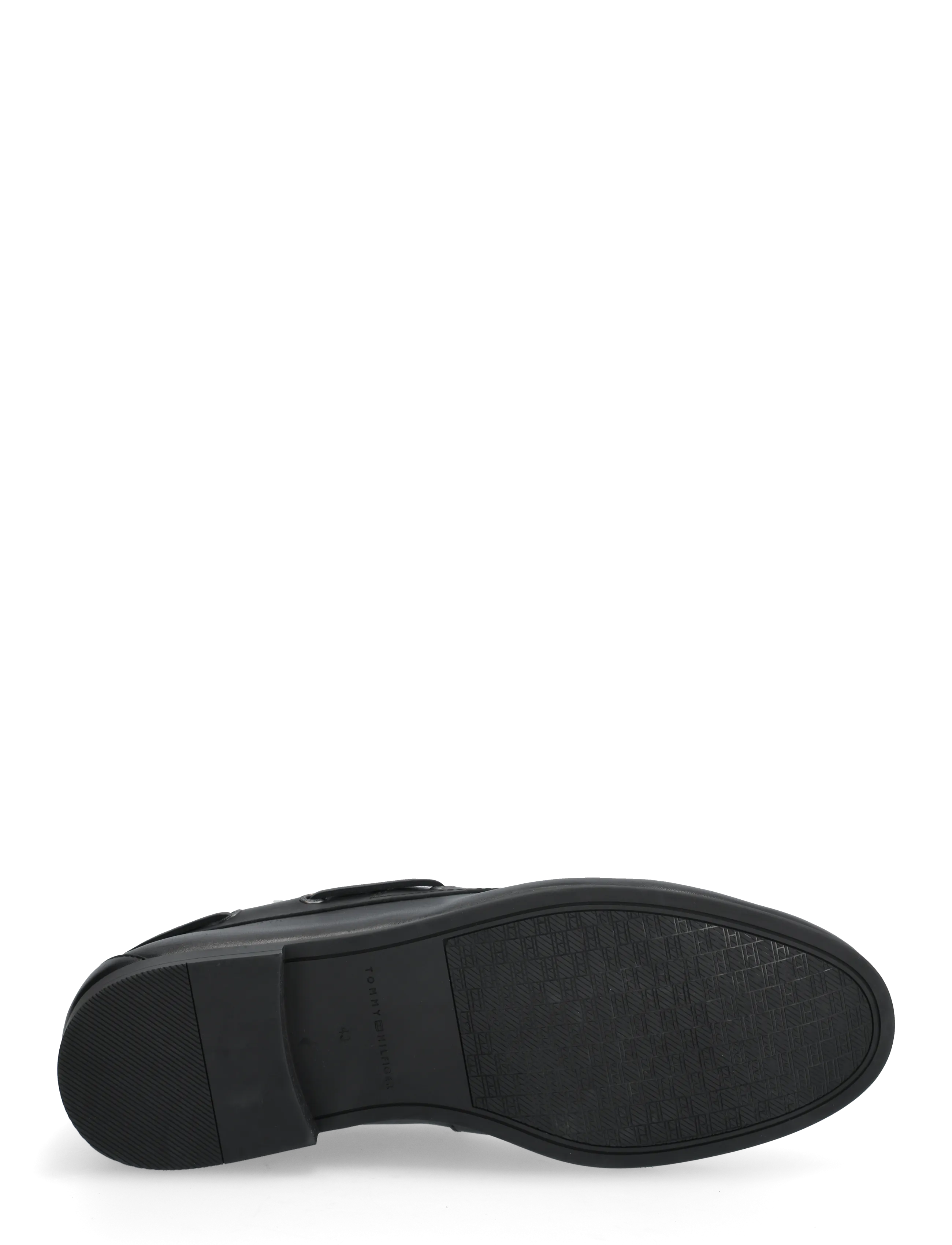 Tommy Hilfiger - FLEXIBLE SLIM LEATHER BOAT SHOE - shop efter anledning - black - 4