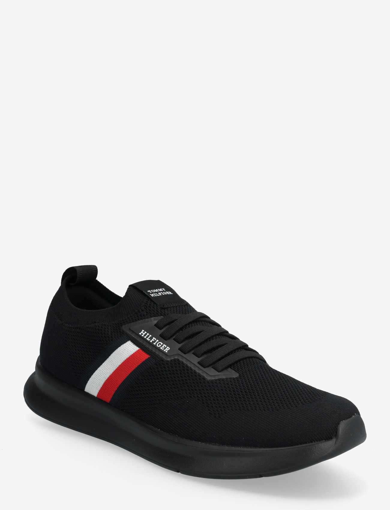 Tommy Hilfiger - LIGHTWEIGHT KNITTED RUNNER - kõrge säärega tossud - black - 0