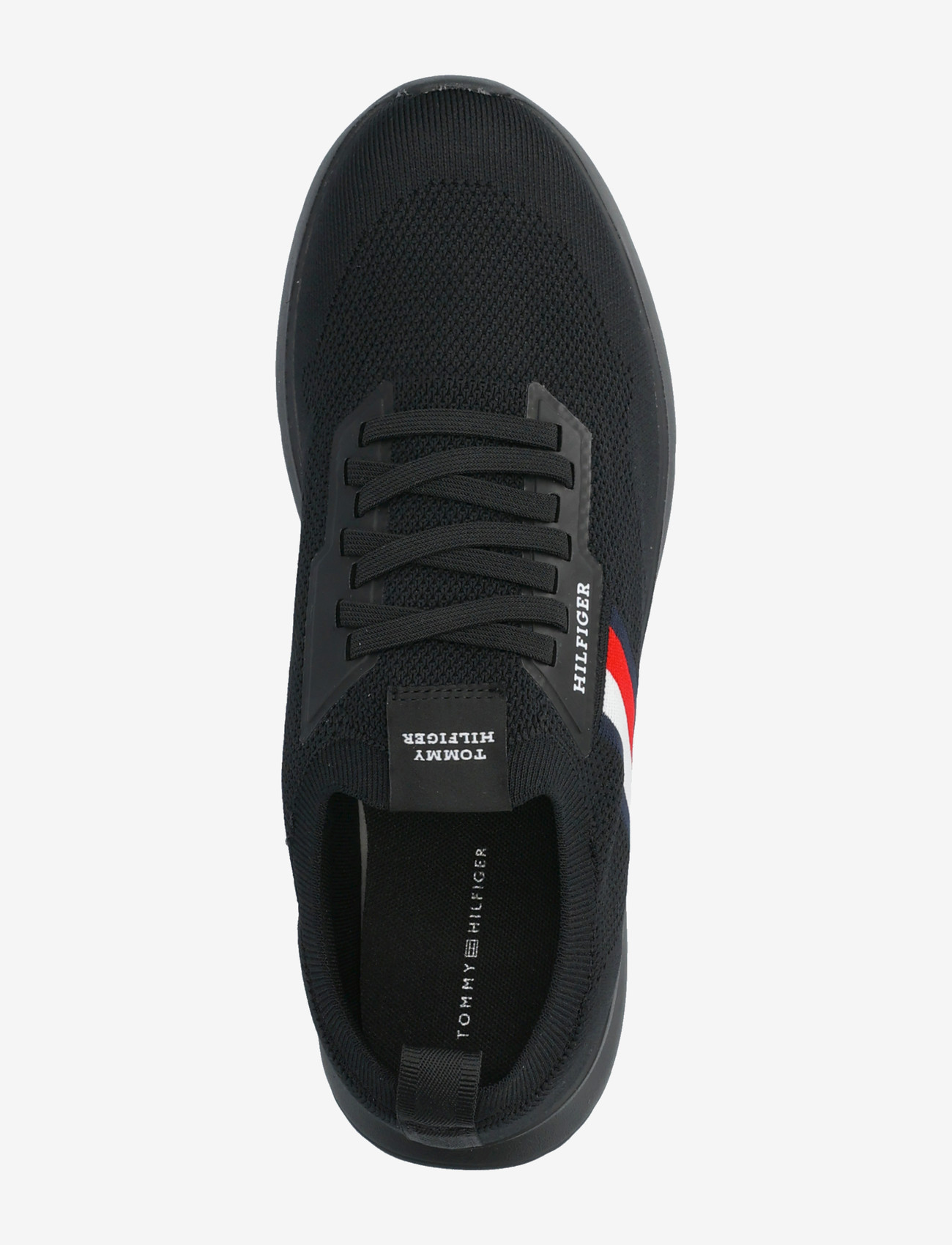 Tommy Hilfiger - LIGHTWEIGHT KNITTED RUNNER - kõrge säärega tossud - black - 3