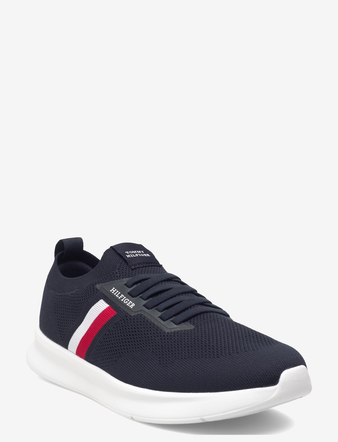 Tommy Hilfiger - LIGHTWEIGHT KNITTED RUNNER - kõrge säärega tossud - desert sky - 0