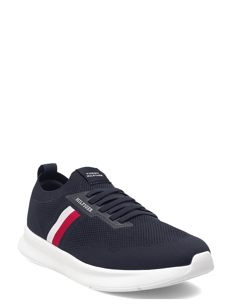 Tommy Hilfiger - LIGHTWEIGHT KNITTED RUNNER - kõrge säärega tossud - desert sky - 0